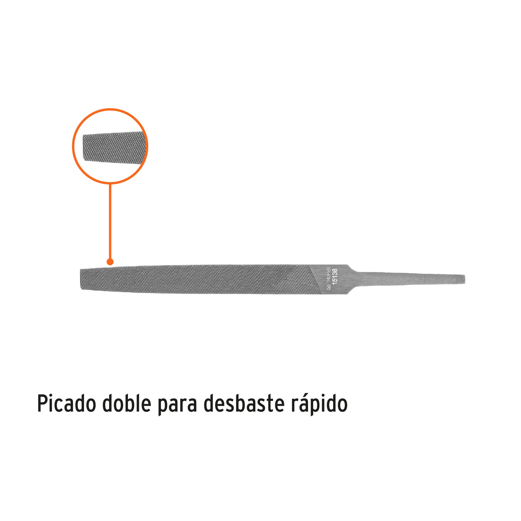 Lima plana bastarda 4", TRUPER
