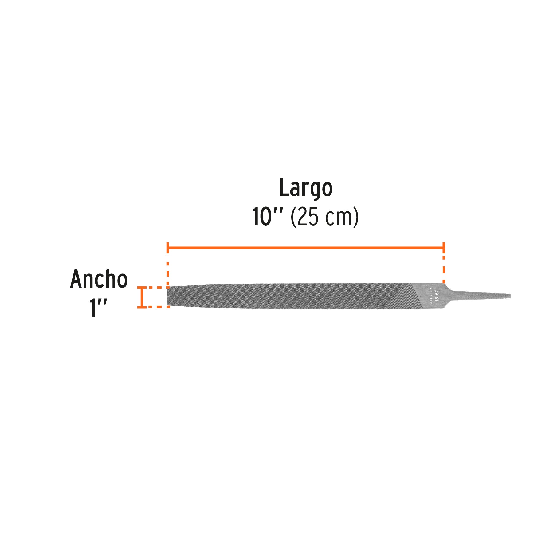 Lima plana muza 10", TRUPER