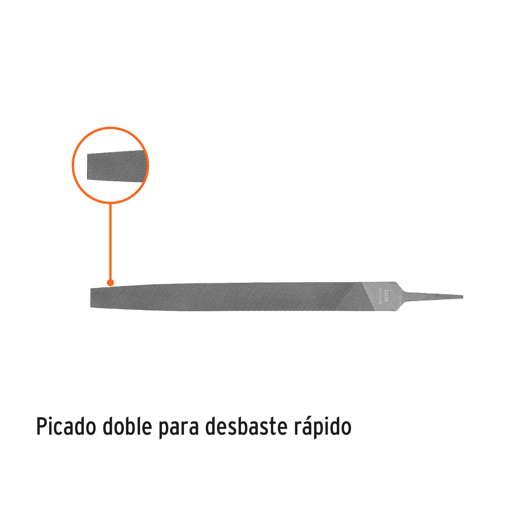 Lima plana muza 14", TRUPER