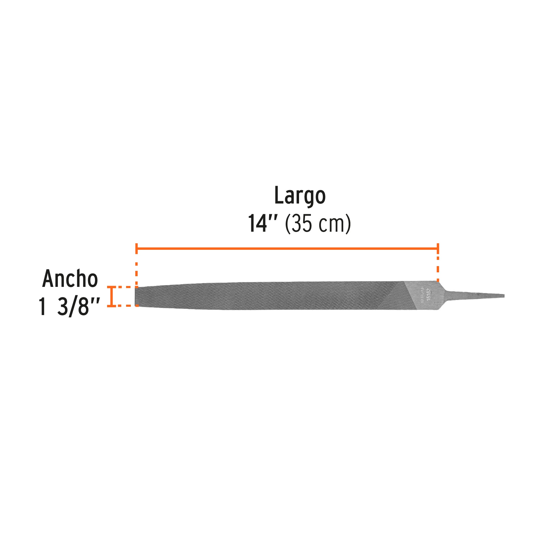 Lima plana muza 14", TRUPER