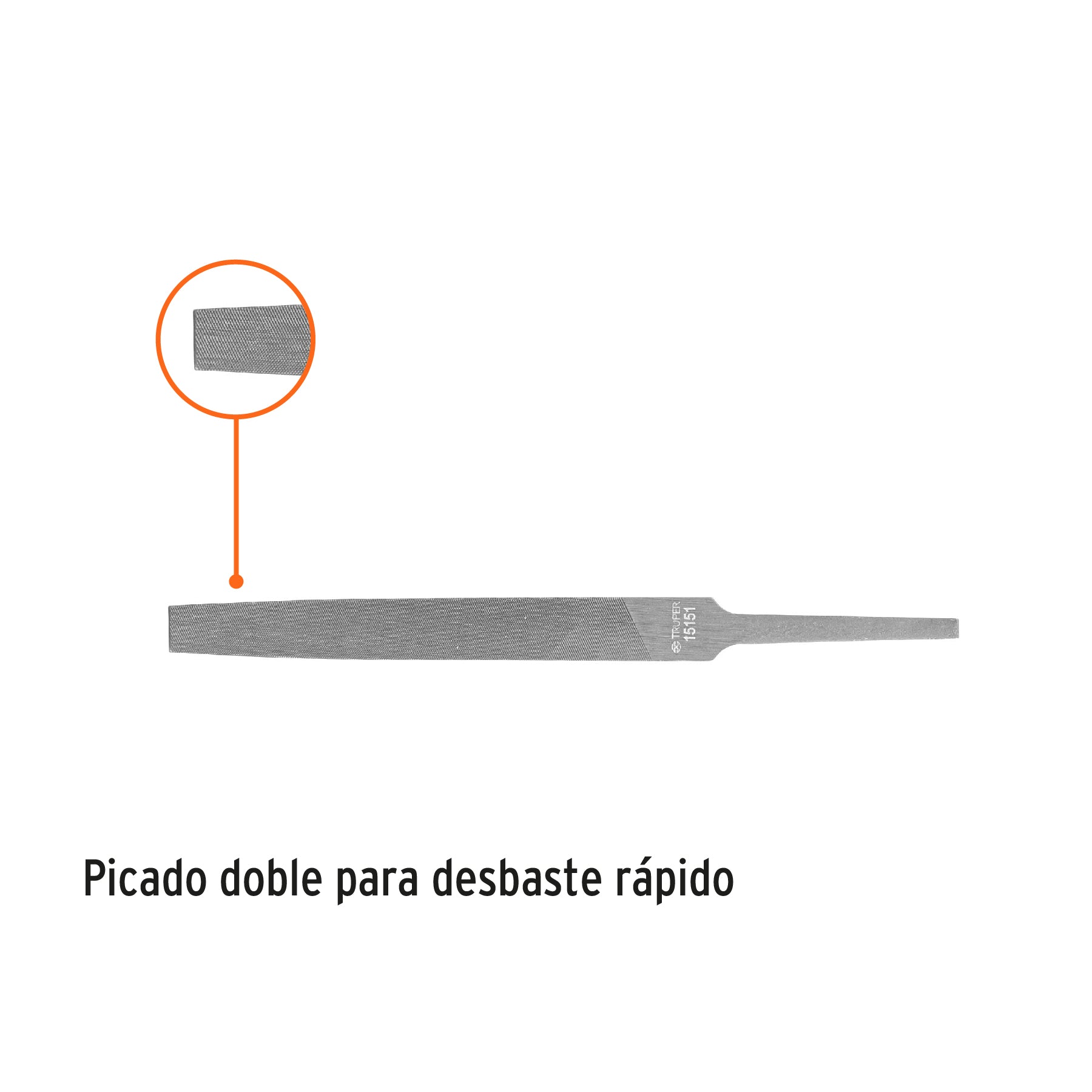 Lima plana muza 4", TRUPER
