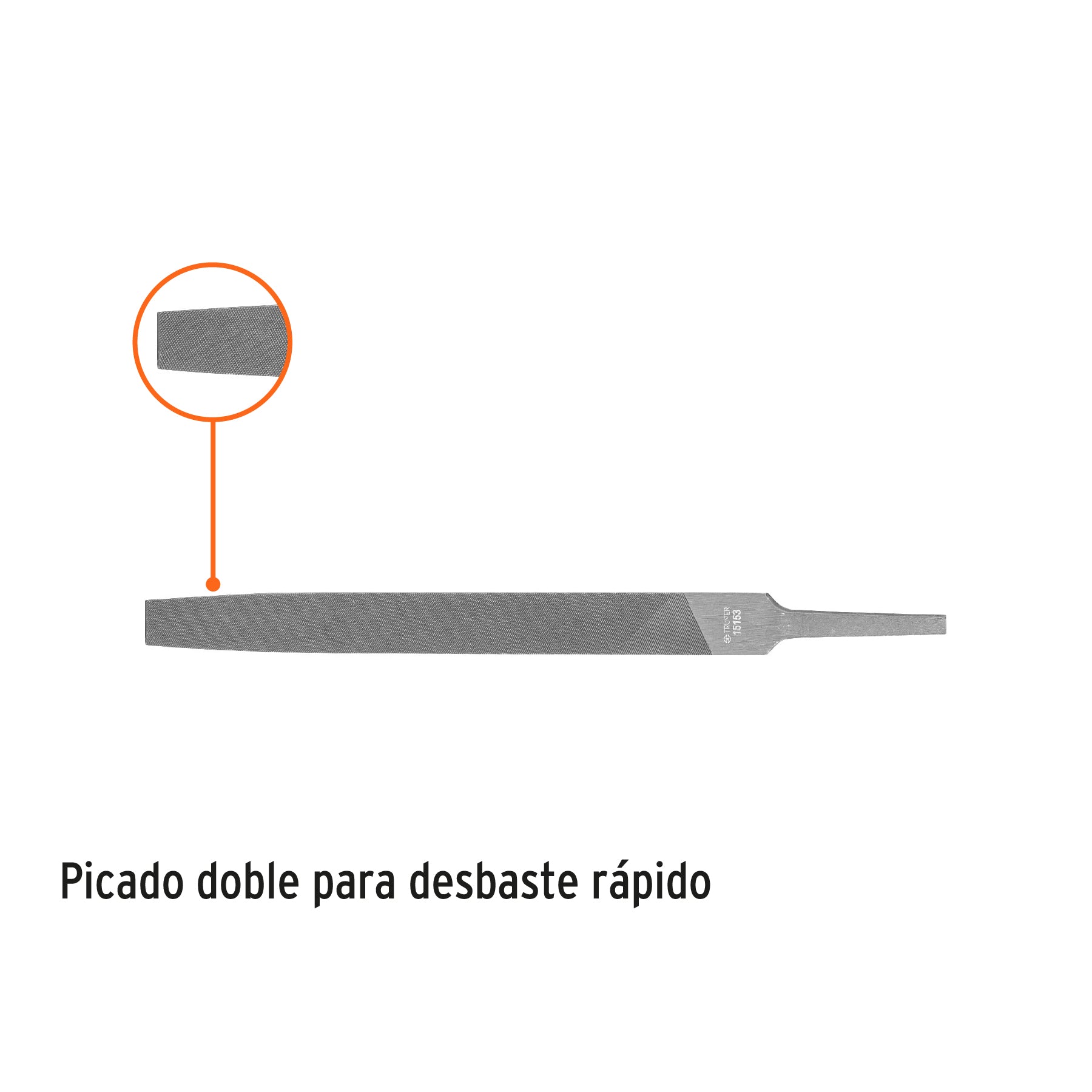 Lima plana muza 6", TRUPER
