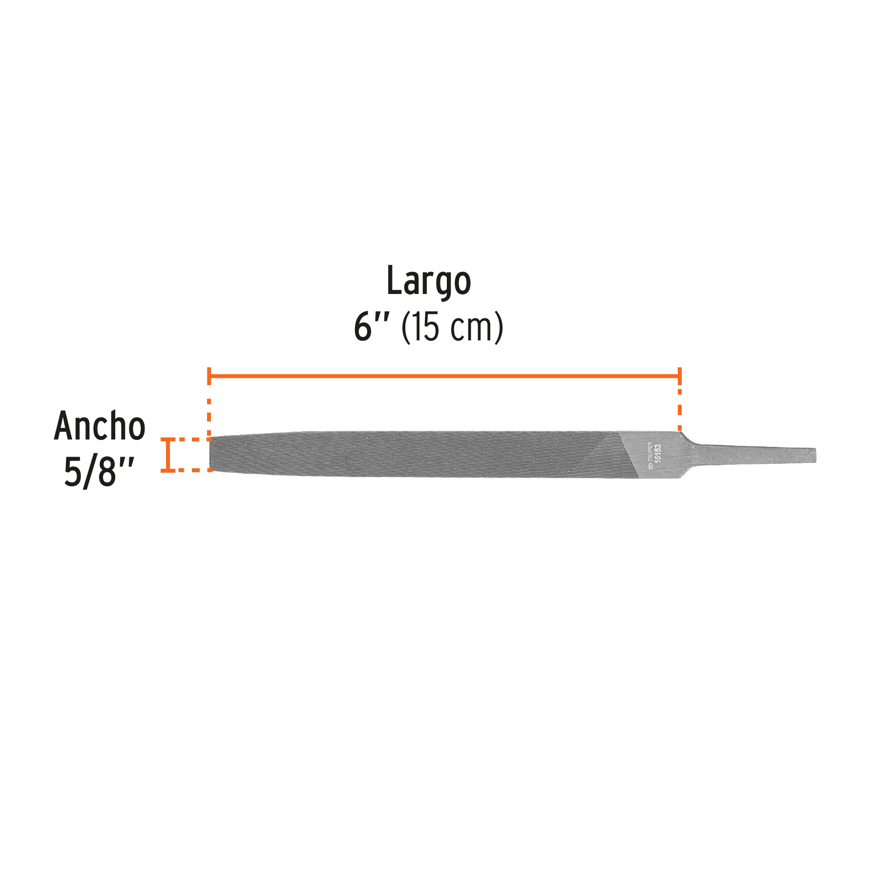 Lima plana muza 6", TRUPER