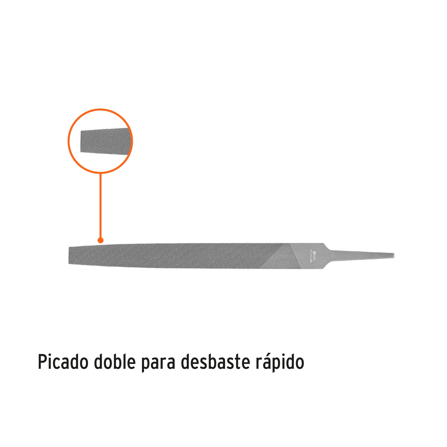 Lima plana muza 8", TRUPER