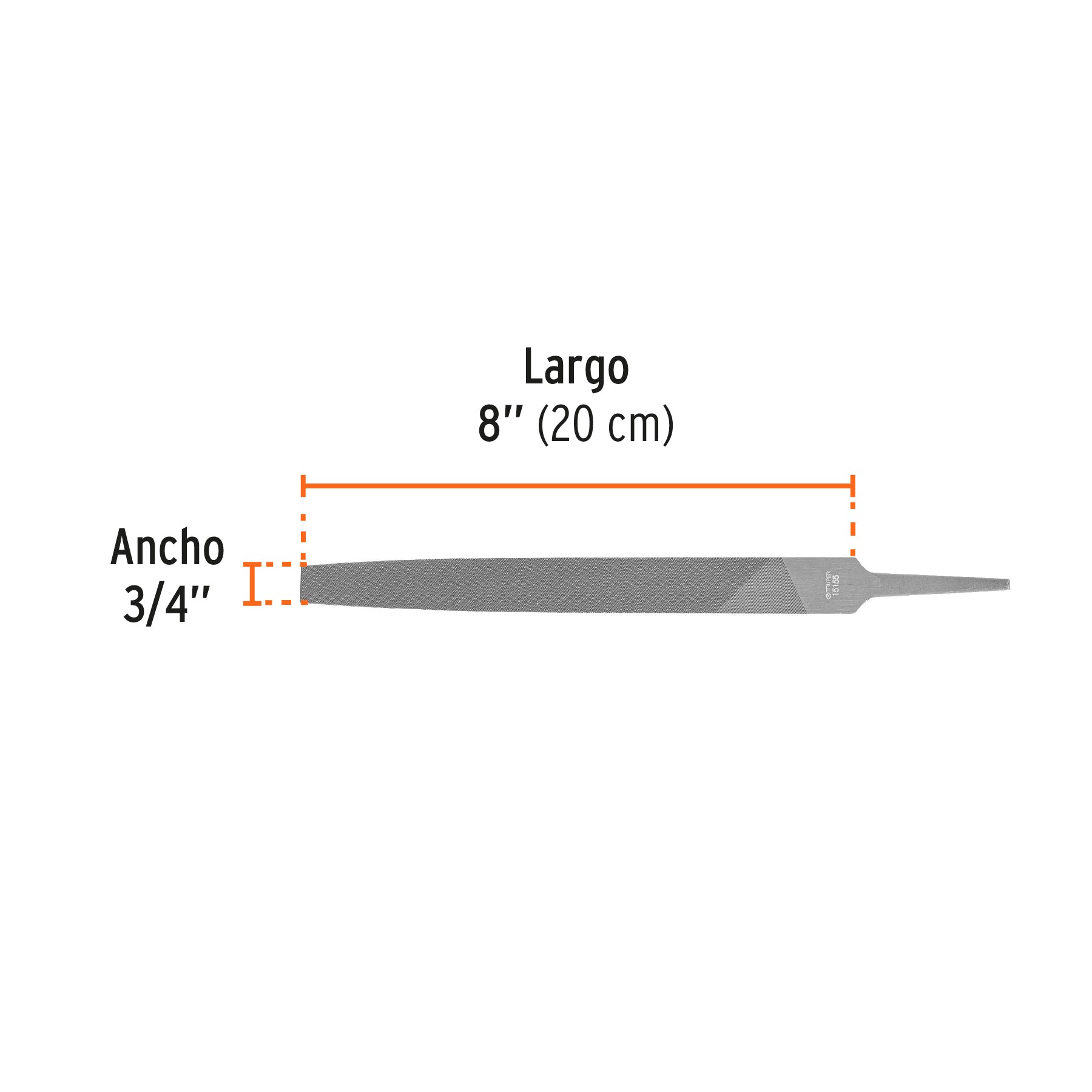 Lima plana muza 8", TRUPER