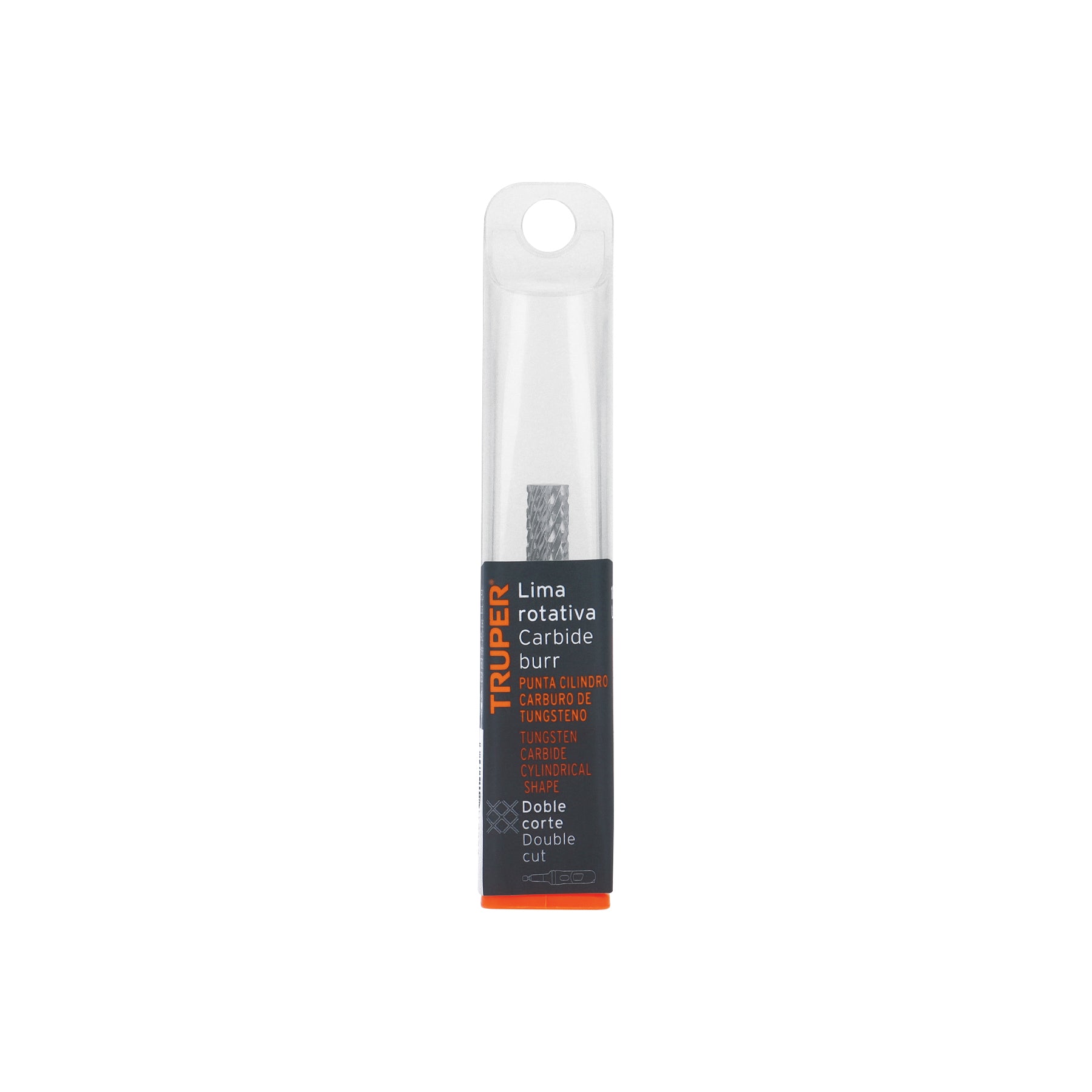 Lima rotativa punta cilindro, 10 mm, TRUPER