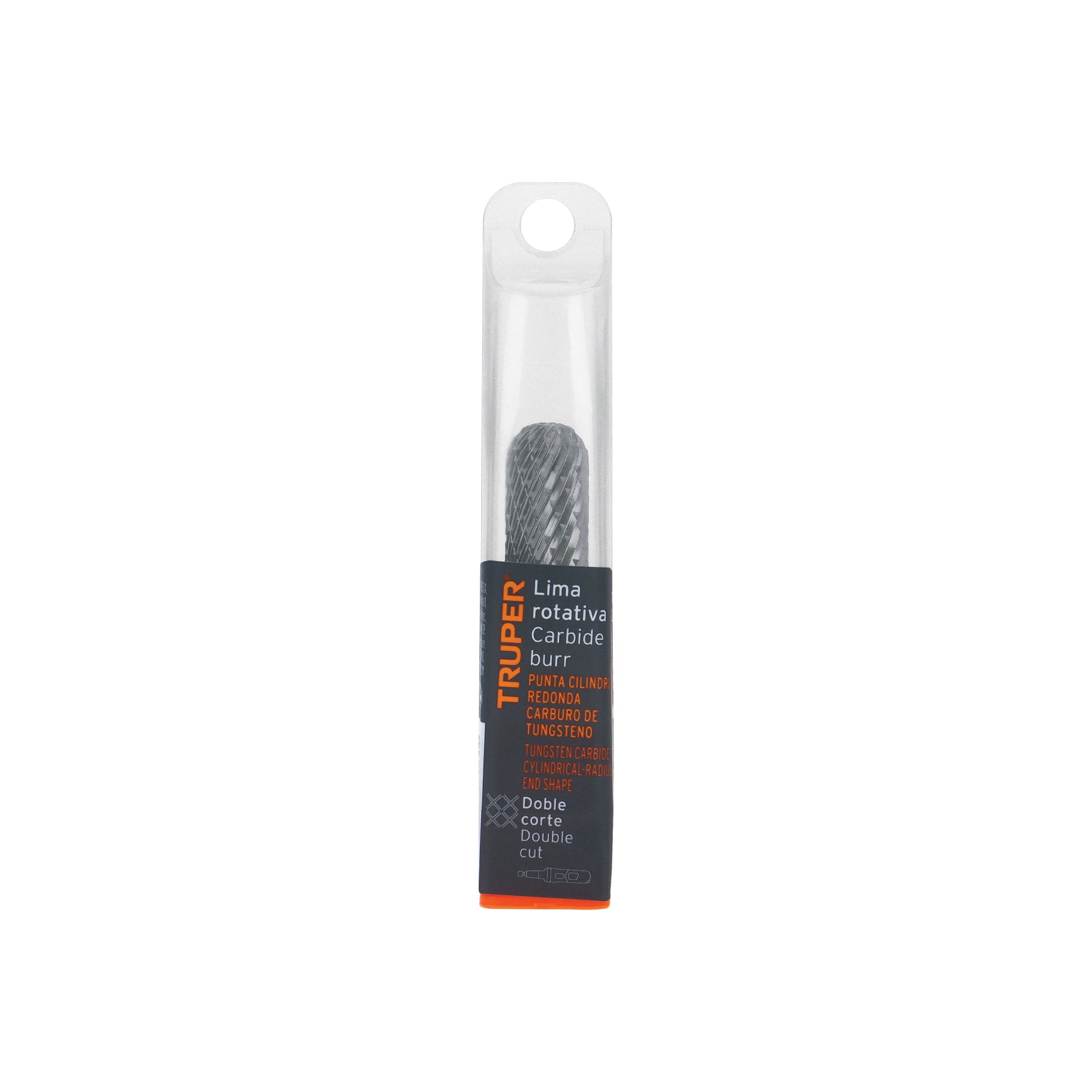 Lima rotativa punta cilindro redonda, 13 mm, TRUPER