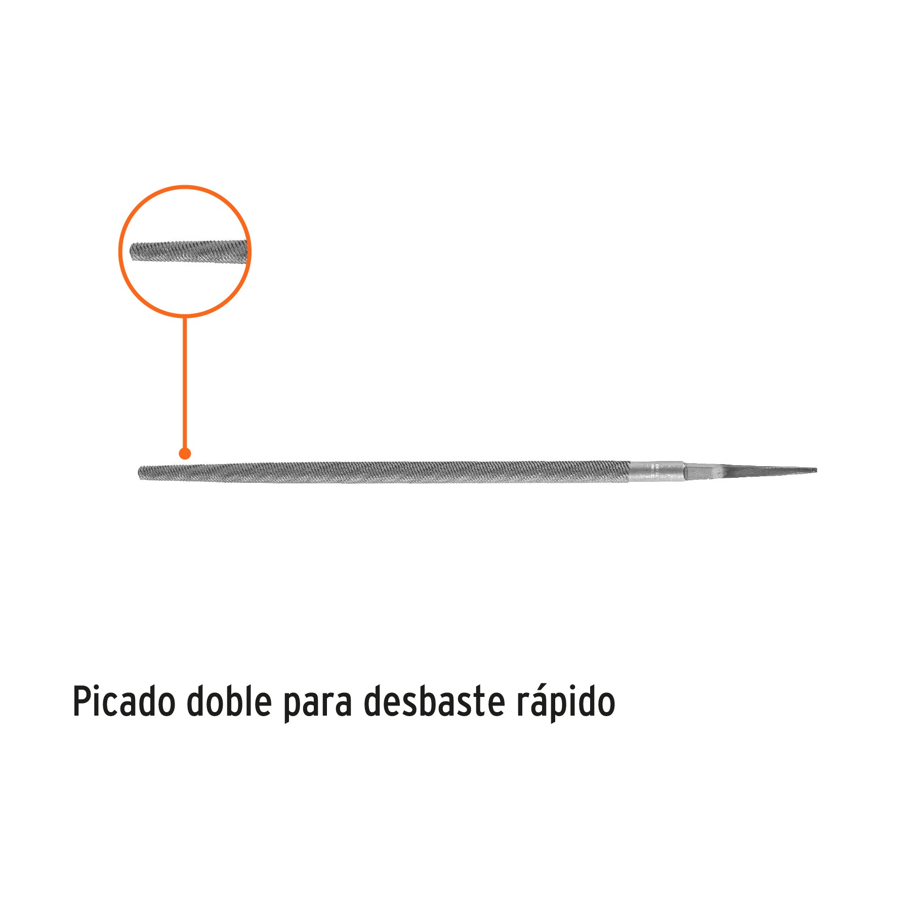 Lima redonda bastarda 12", TRUPER