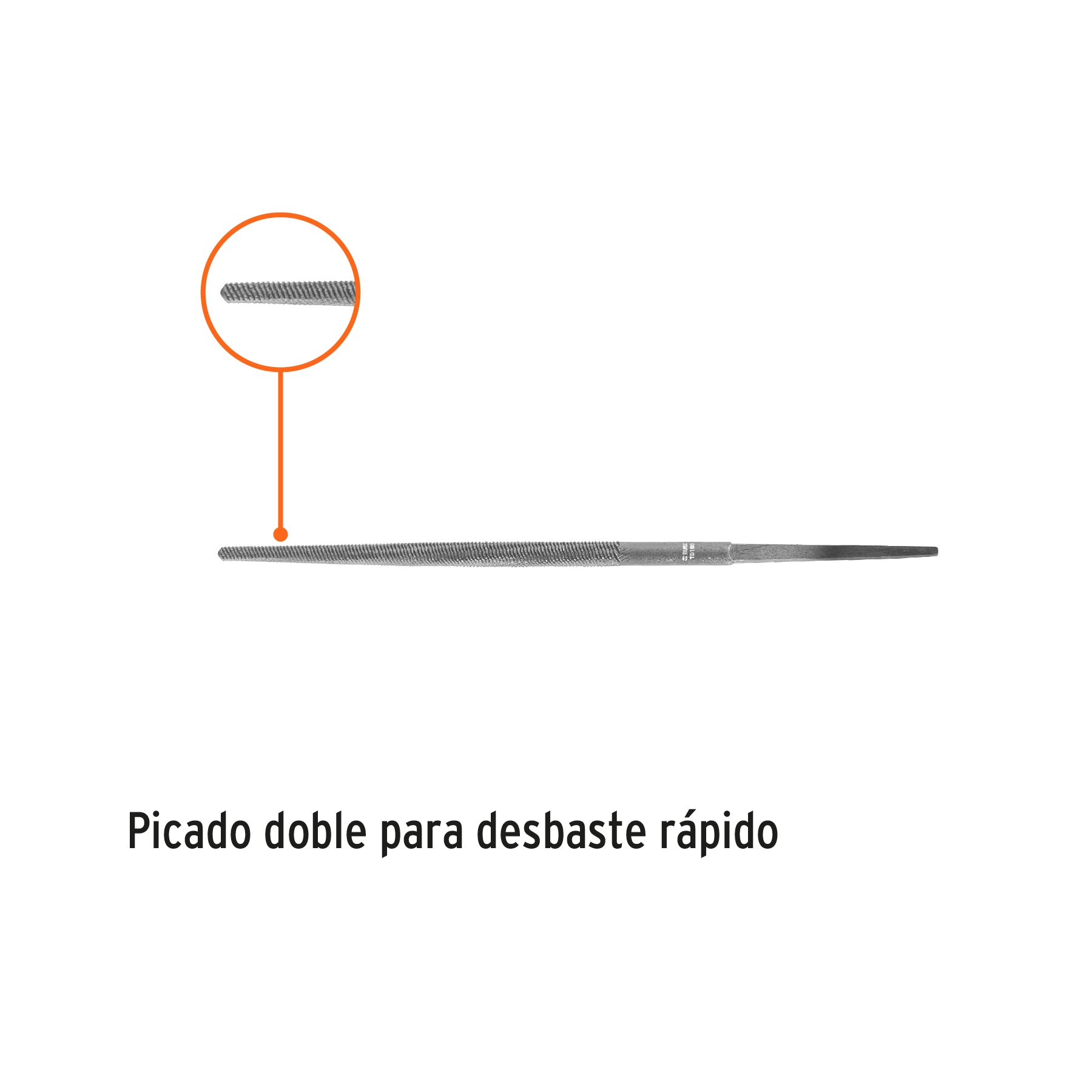 Lima redonda bastarda 4", TRUPER