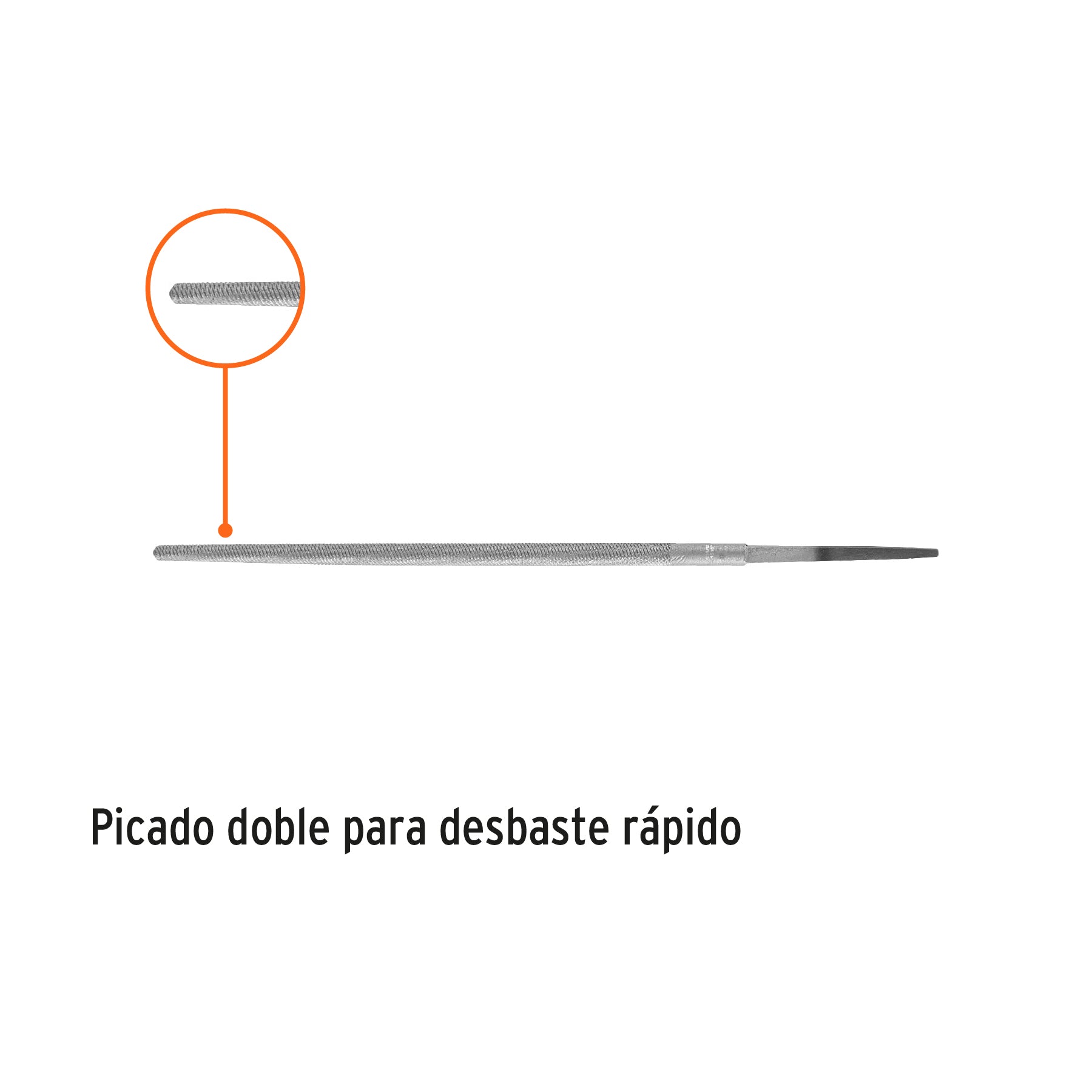 Lima redonda bastarda 6", TRUPER