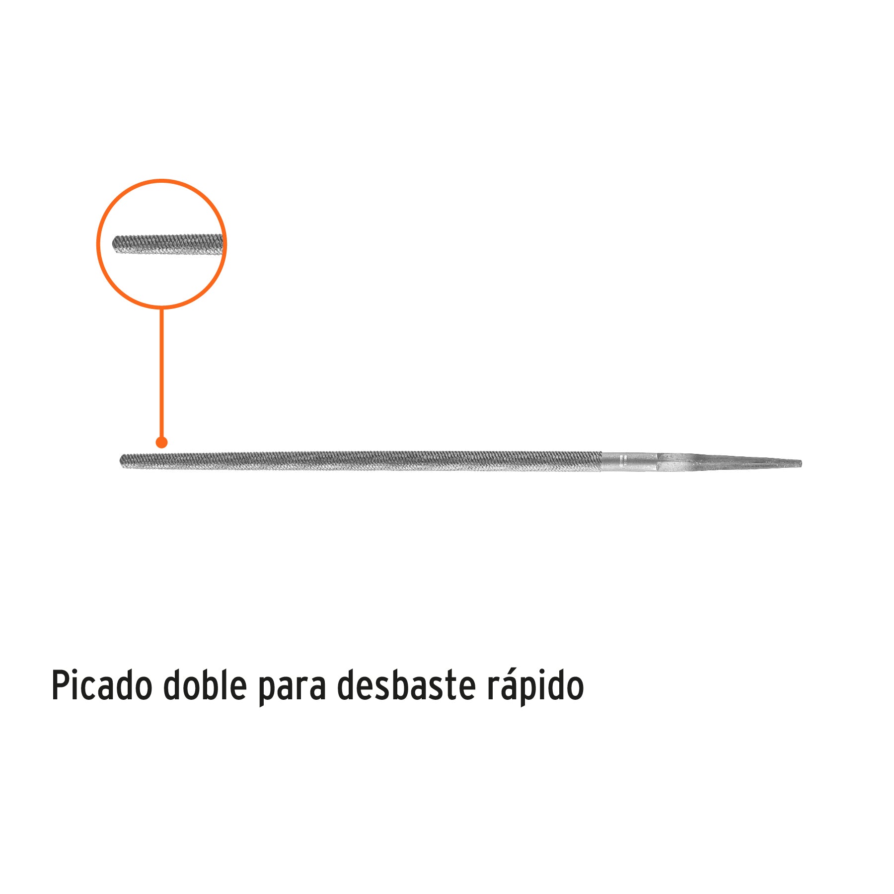 Lima redonda bastarda 8", TRUPER