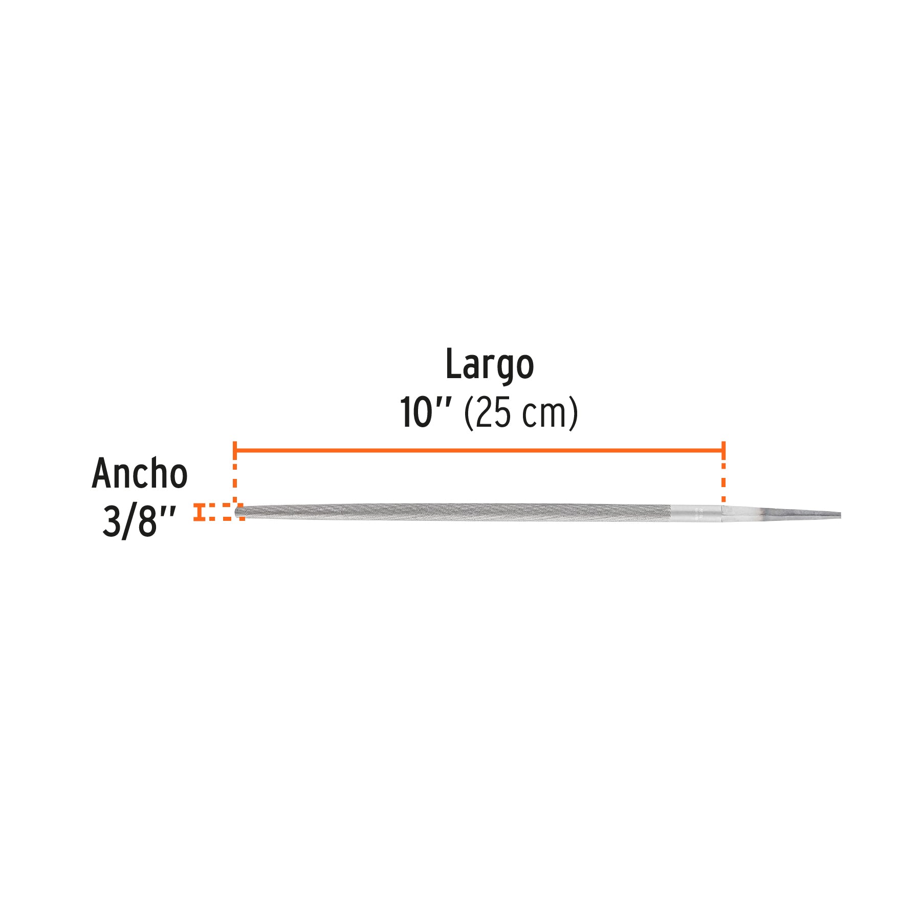 Lima redonda muza 10", TRUPER