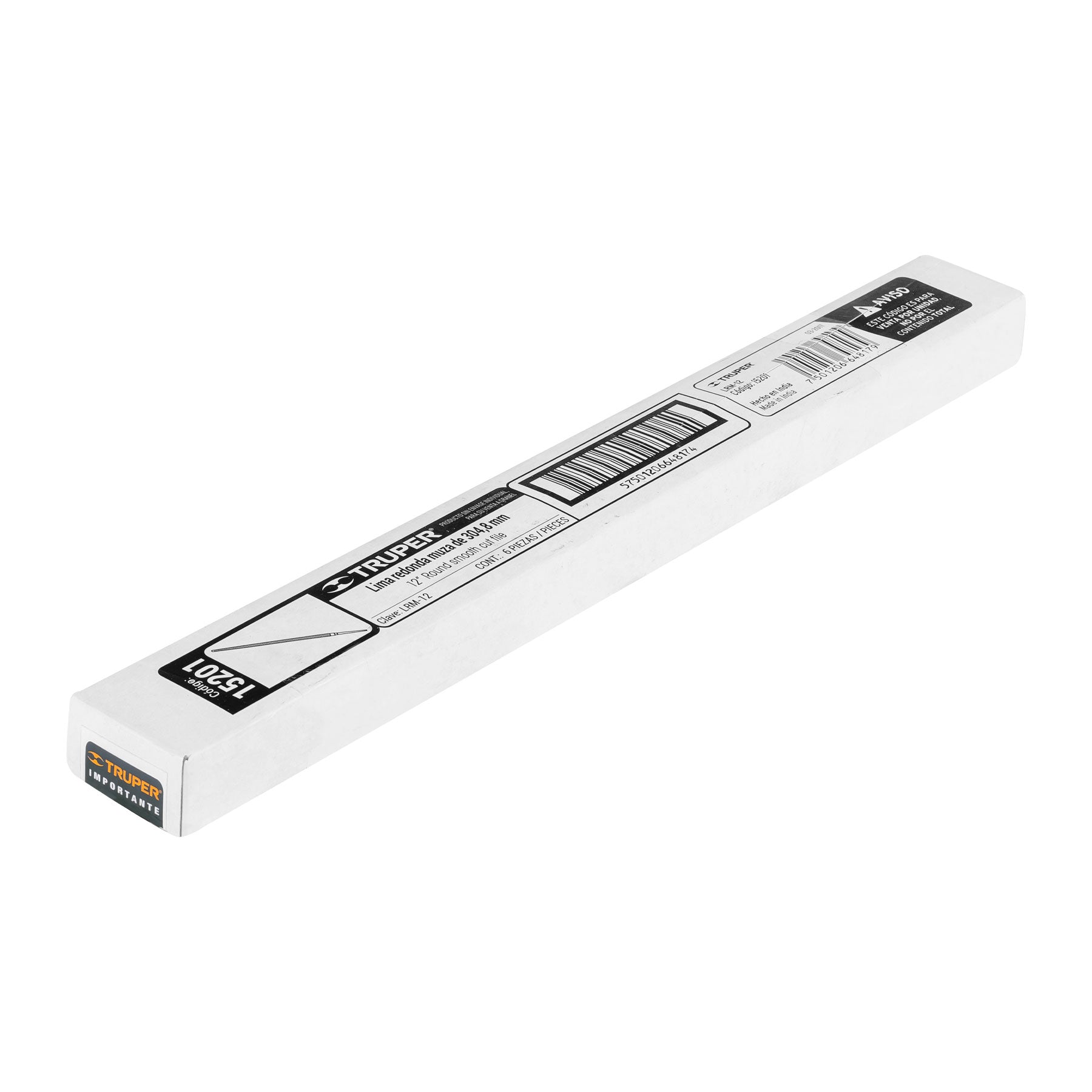 Lima redonda muza 12", TRUPER