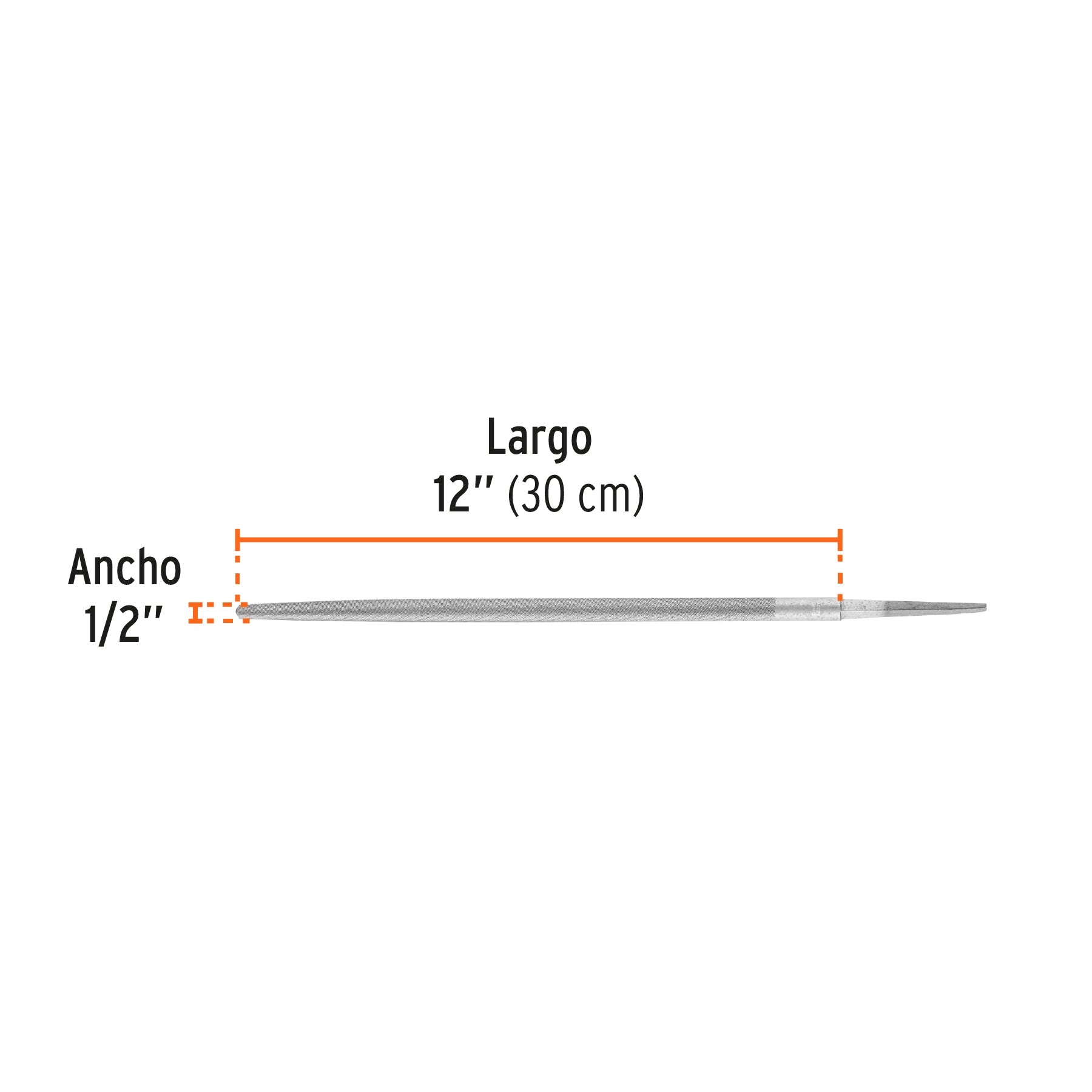 Lima redonda muza 12", TRUPER
