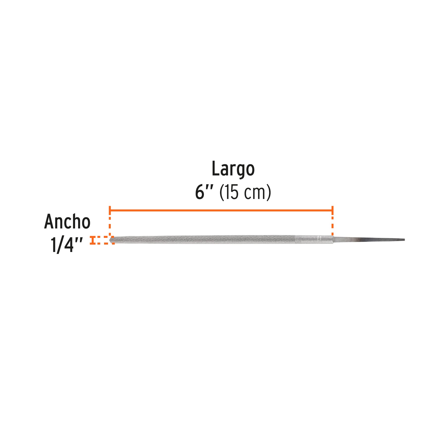 Lima redonda muza 6", TRUPER