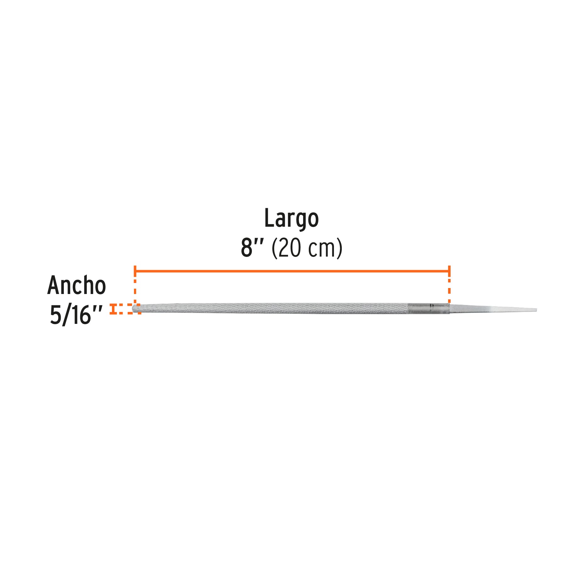 Lima redonda muza 8", TRUPER
