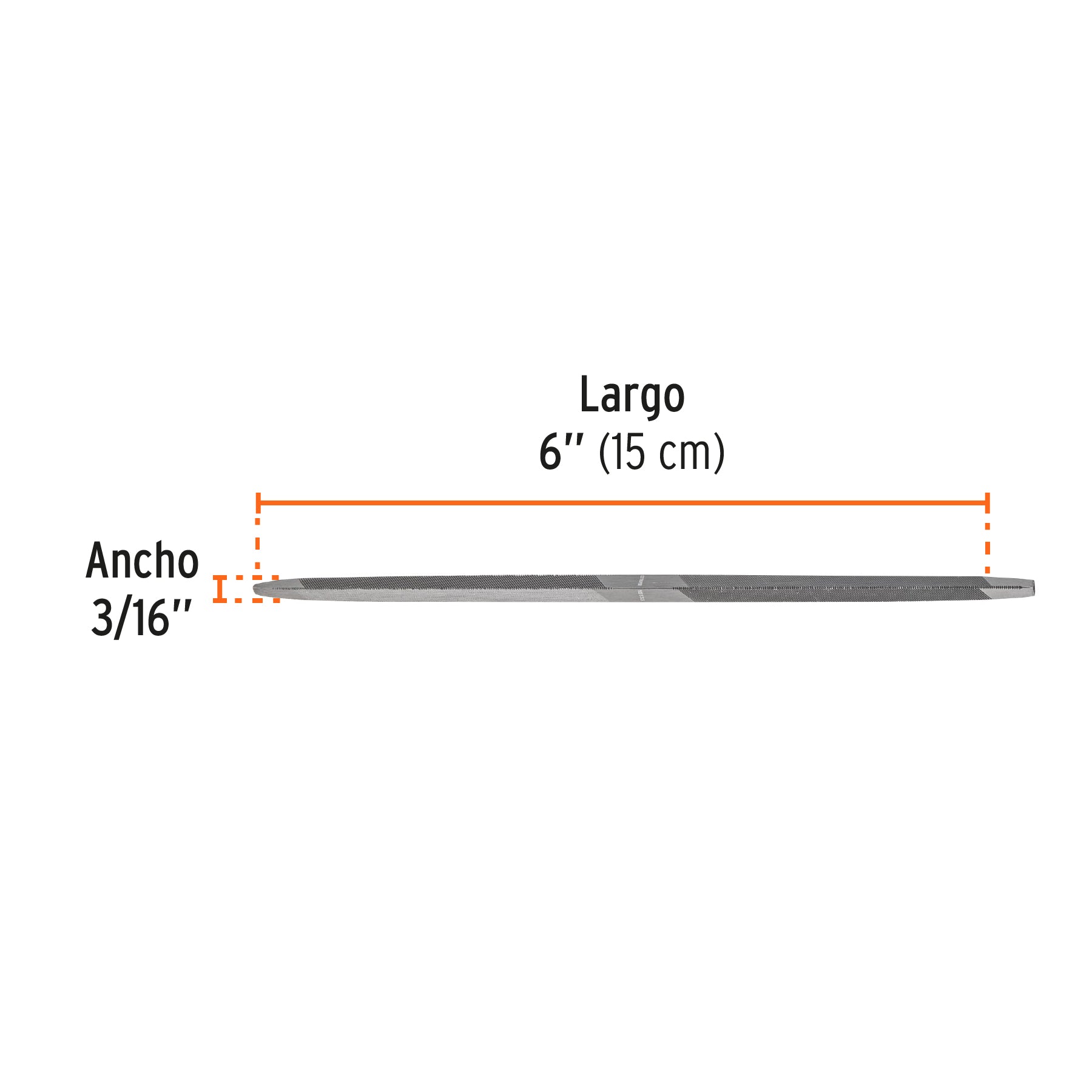 Lima triángulo doble 6", TRUPER