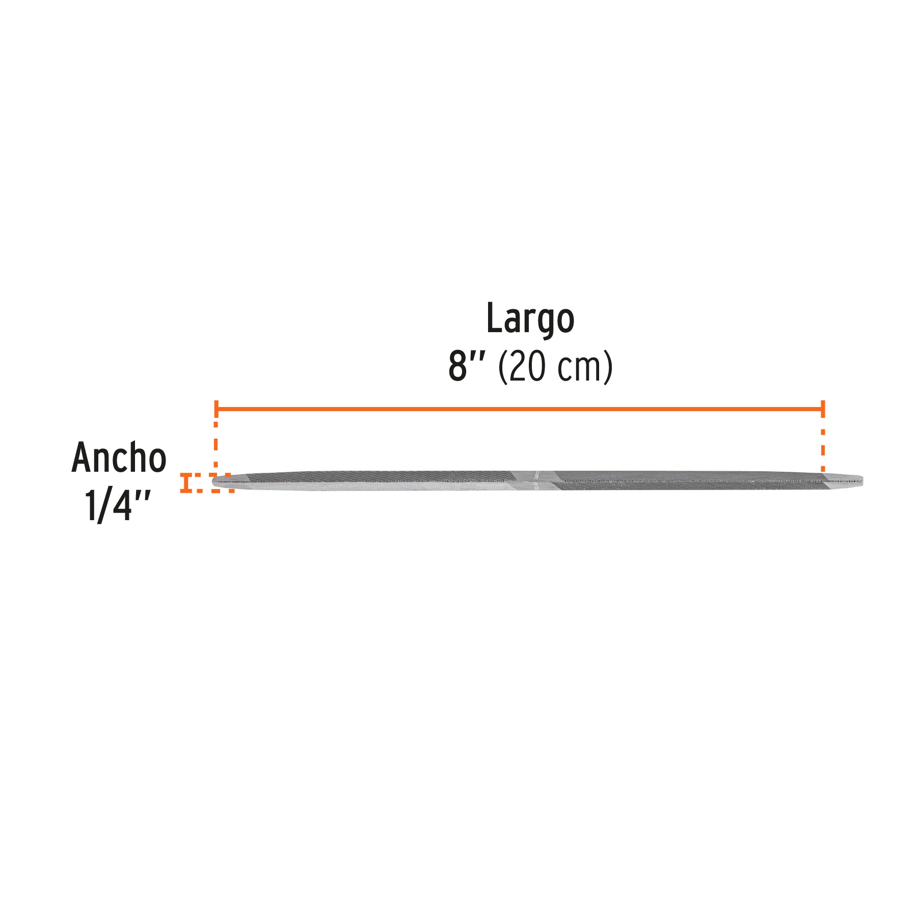 Lima triángulo doble 8", TRUPER