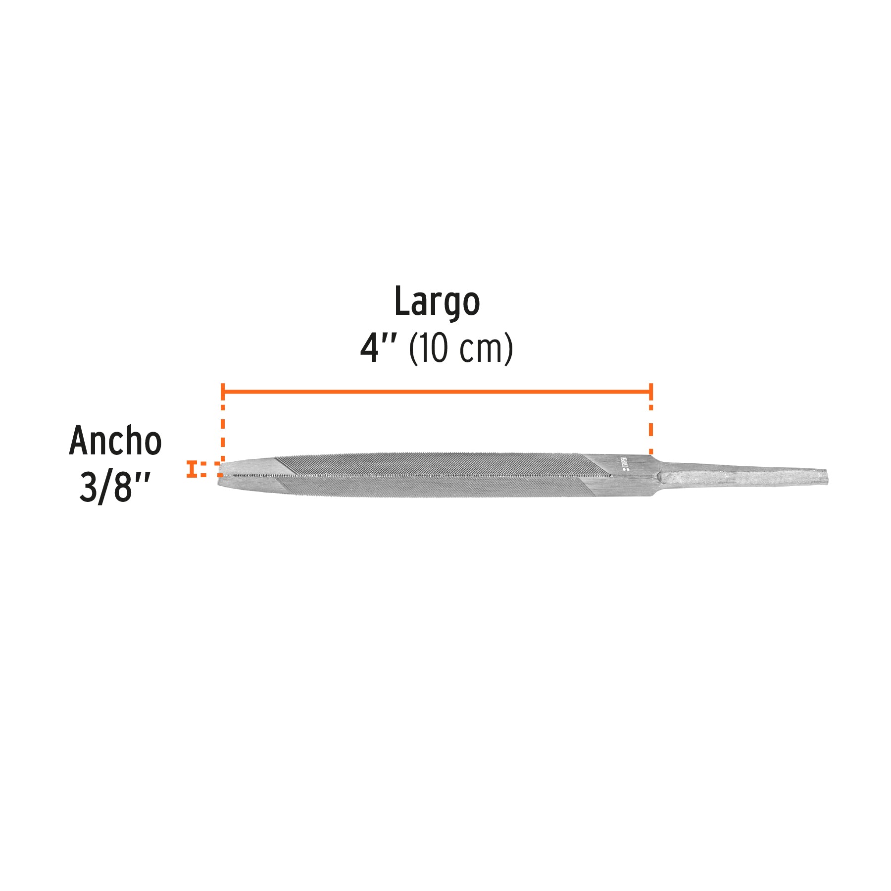 Lima triángulo pesado 4", 34 dpp, TRUPER