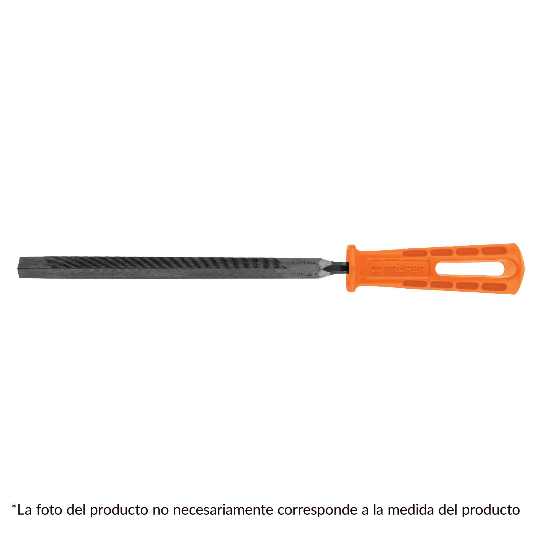 Lima triángulo pesado 6" con mango, acabado negro