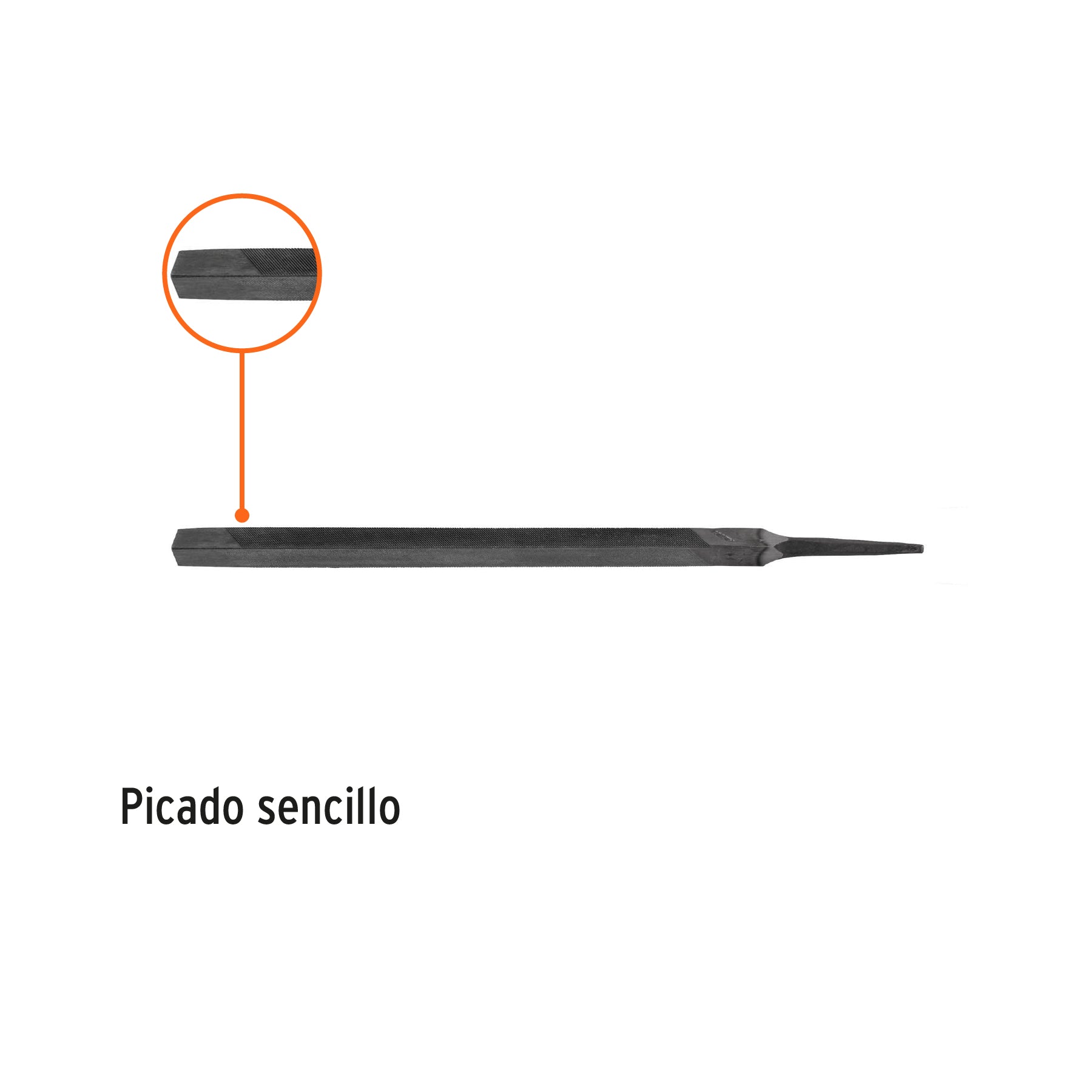 Lima negra triángulo pesado 6", 34 dpp, TRUPER