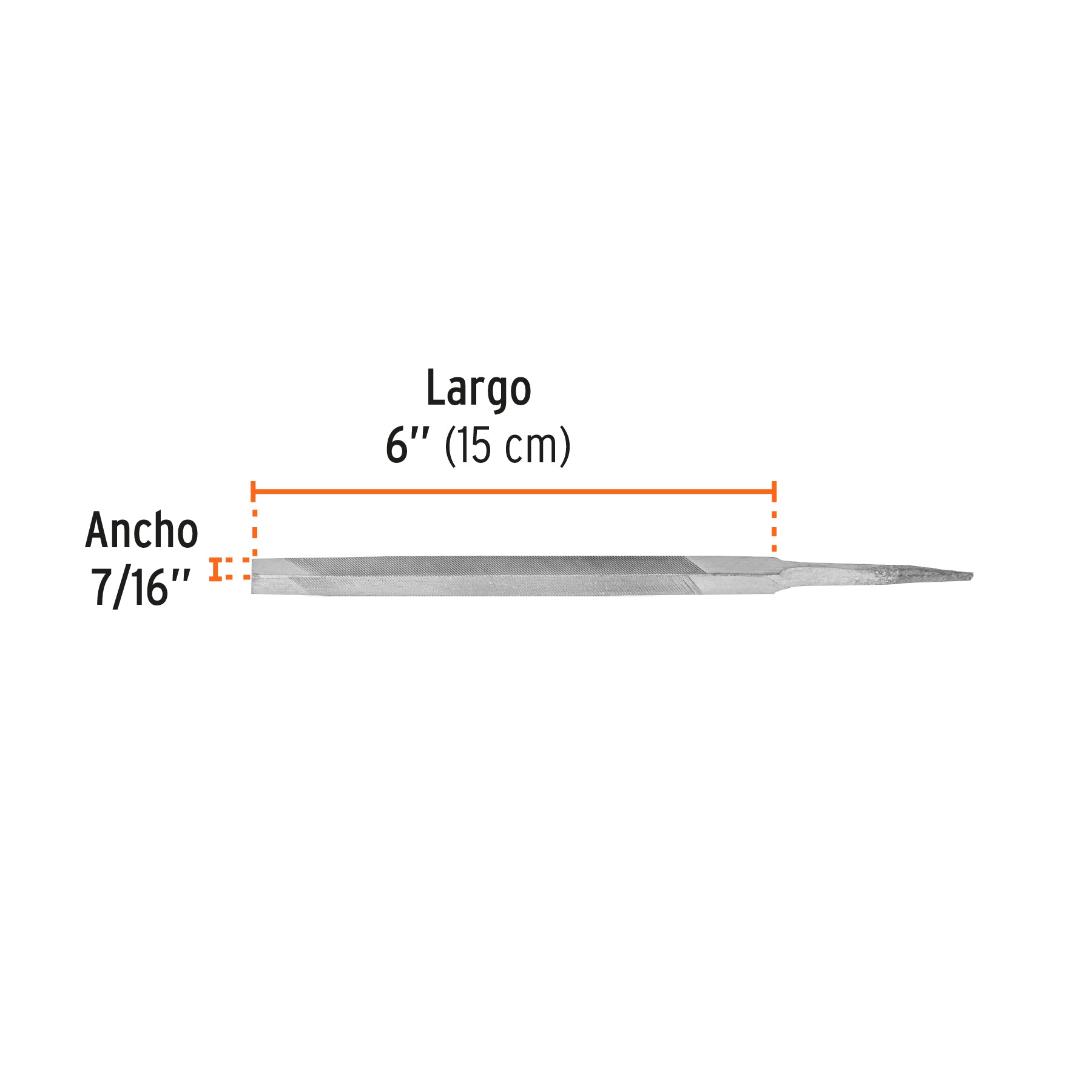 Lima triángulo pesado 6", 34 dpp, TRUPER