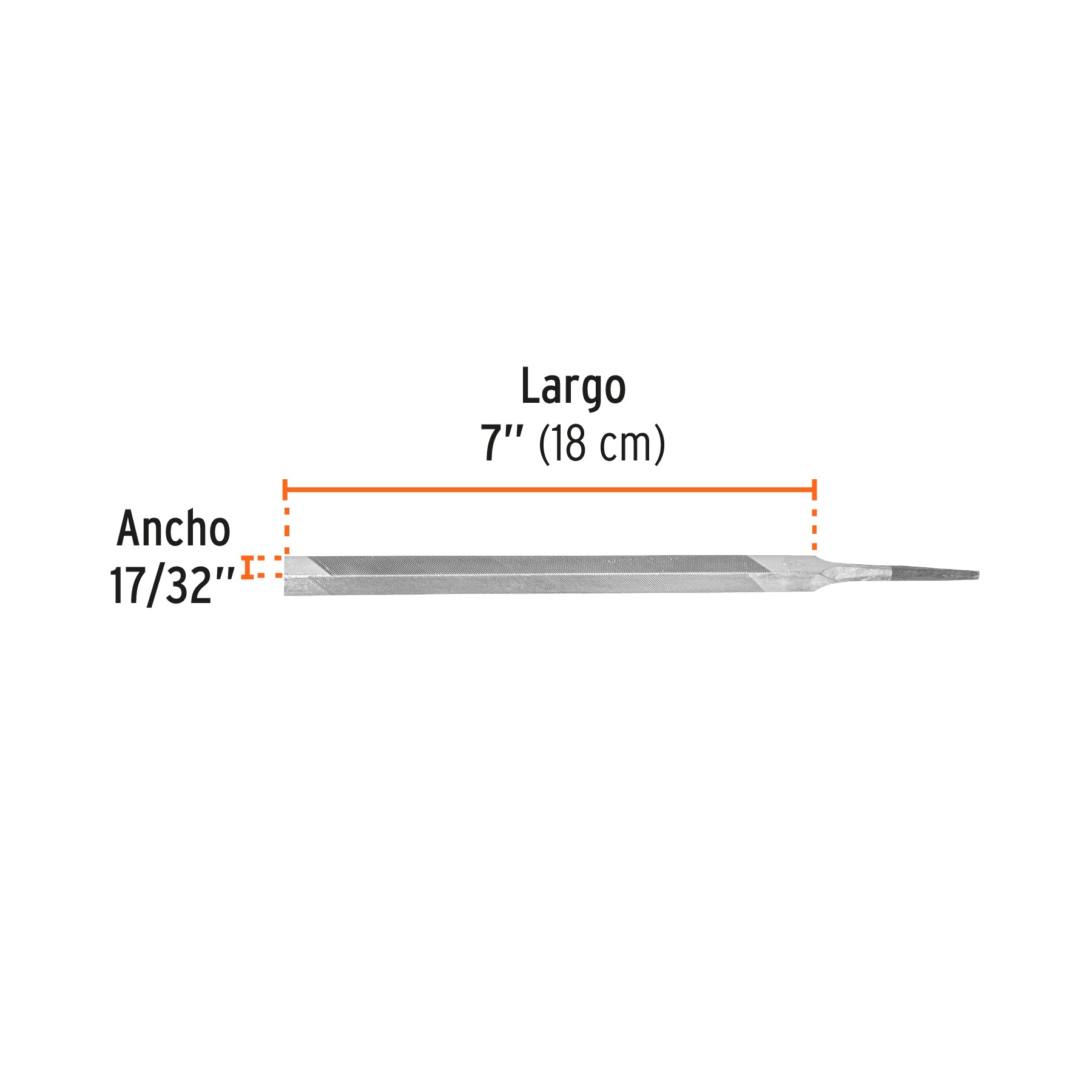 Lima triángulo pesado 7", 34 dpp, TRUPER