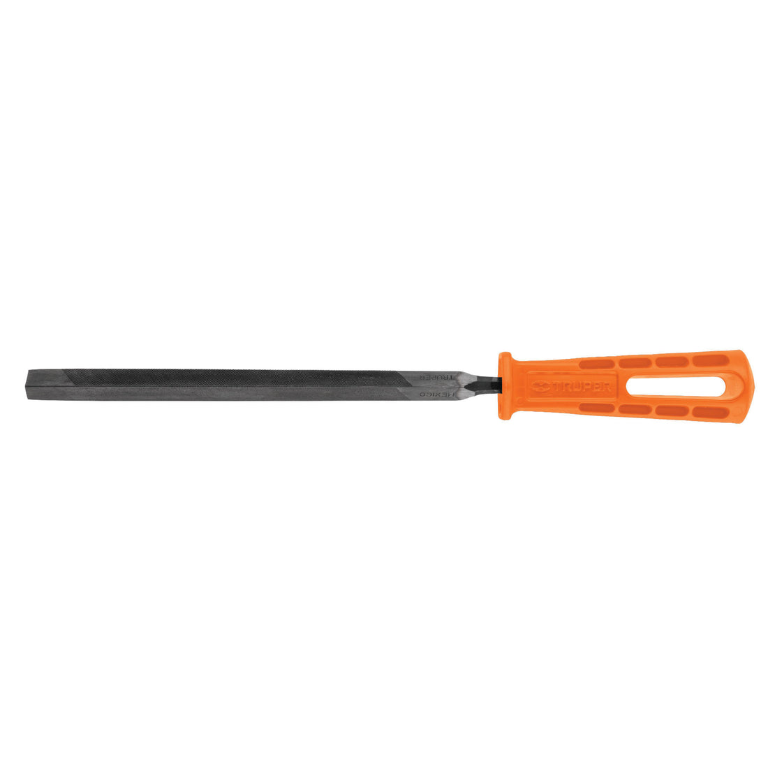 Lima triángulo pesado 8" con mango, acabado negro