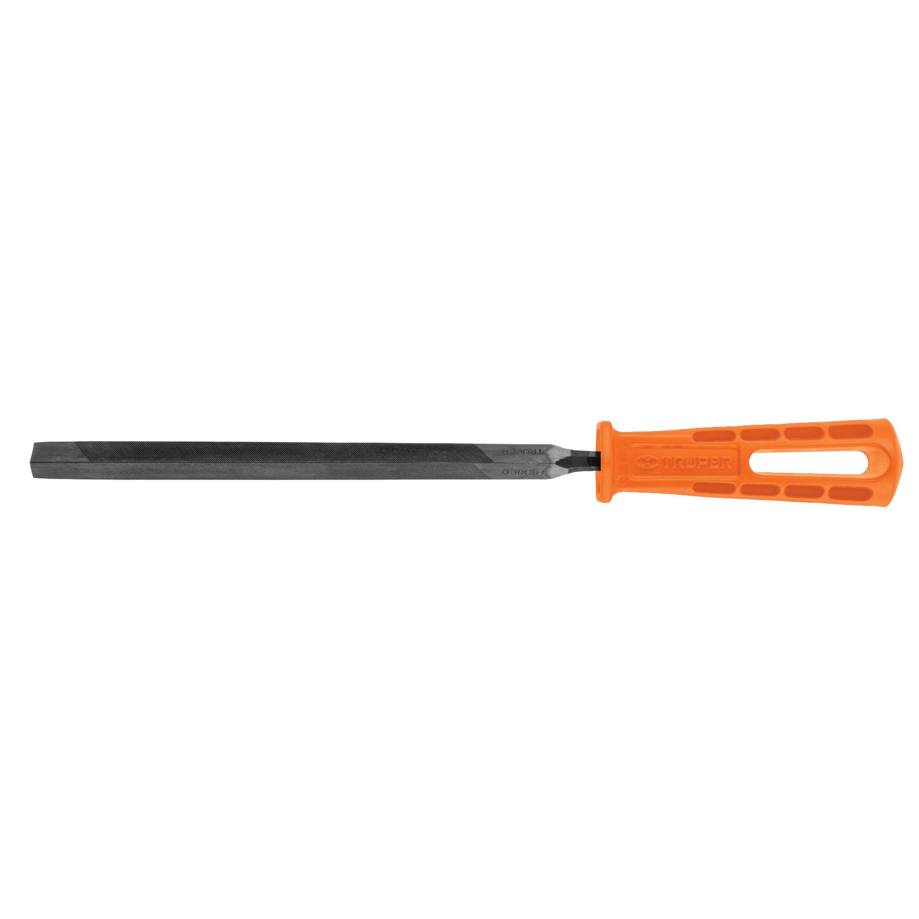 Lima triángulo pesado 8" con mango, acabado negro
