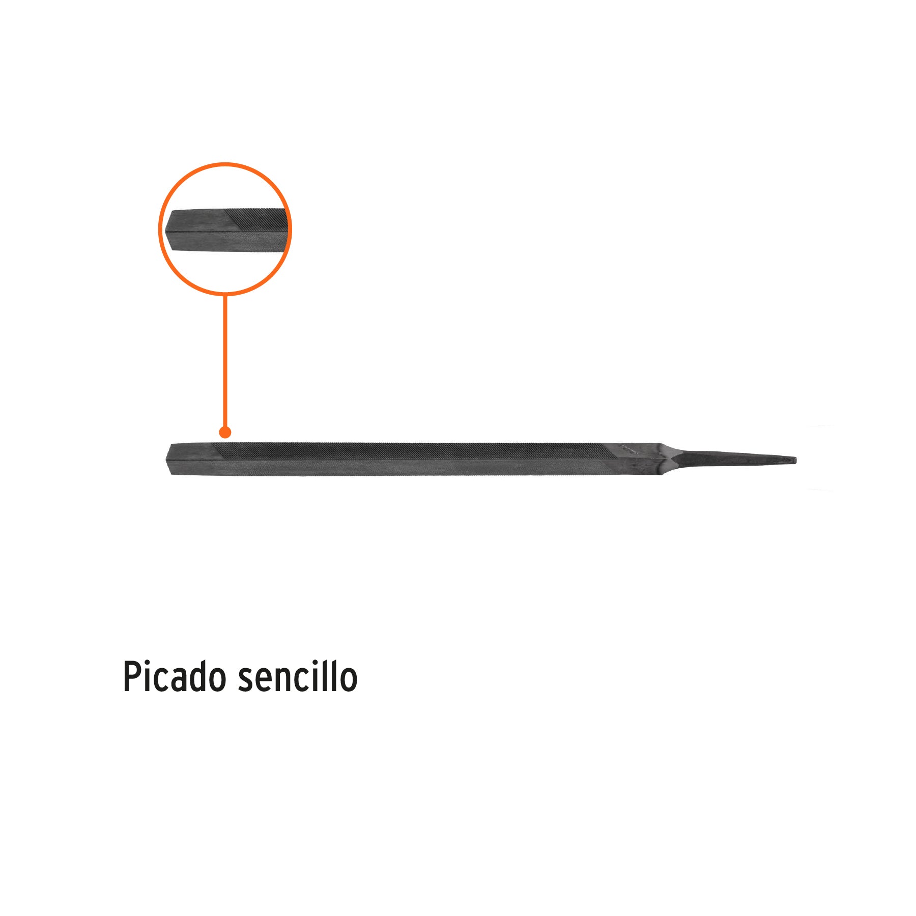 Lima negra triángulo pesado 8", 32 dpp, TRUPER