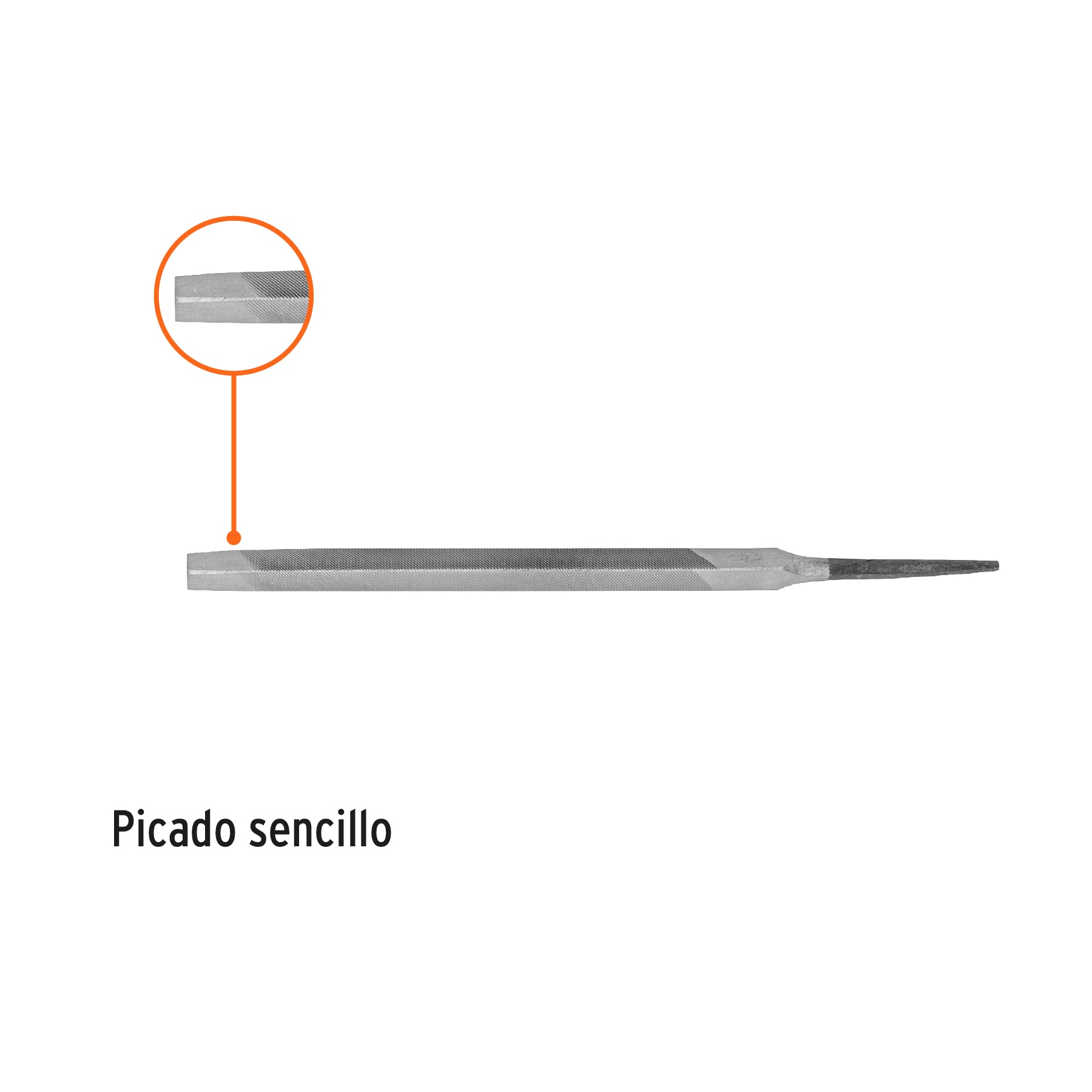 Lima triangular 6" para machete, 34 dpp, TRUPER