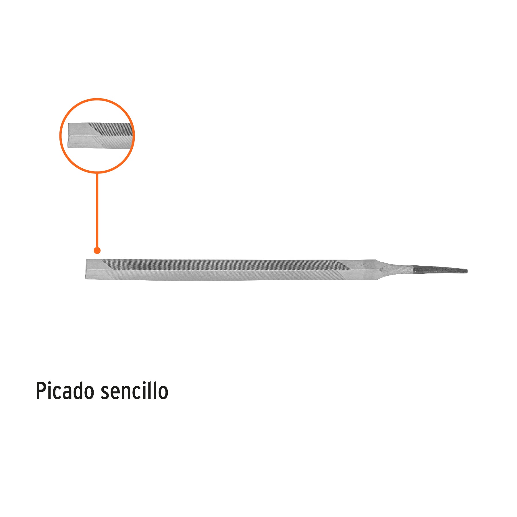Lima triangular 7" para machete, 36 dpp, TRUPER