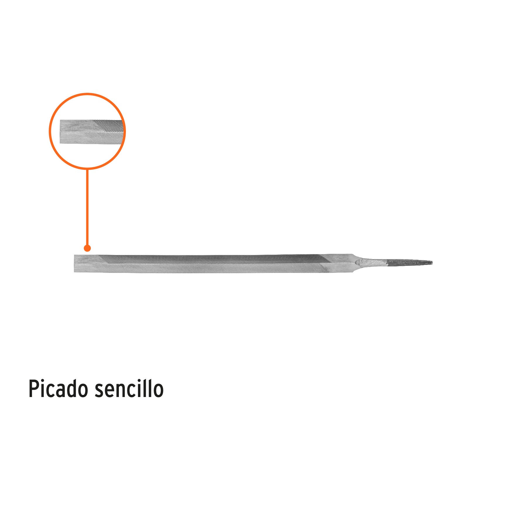 Lima triangular 8" para machete, 36 dpp, TRUPER