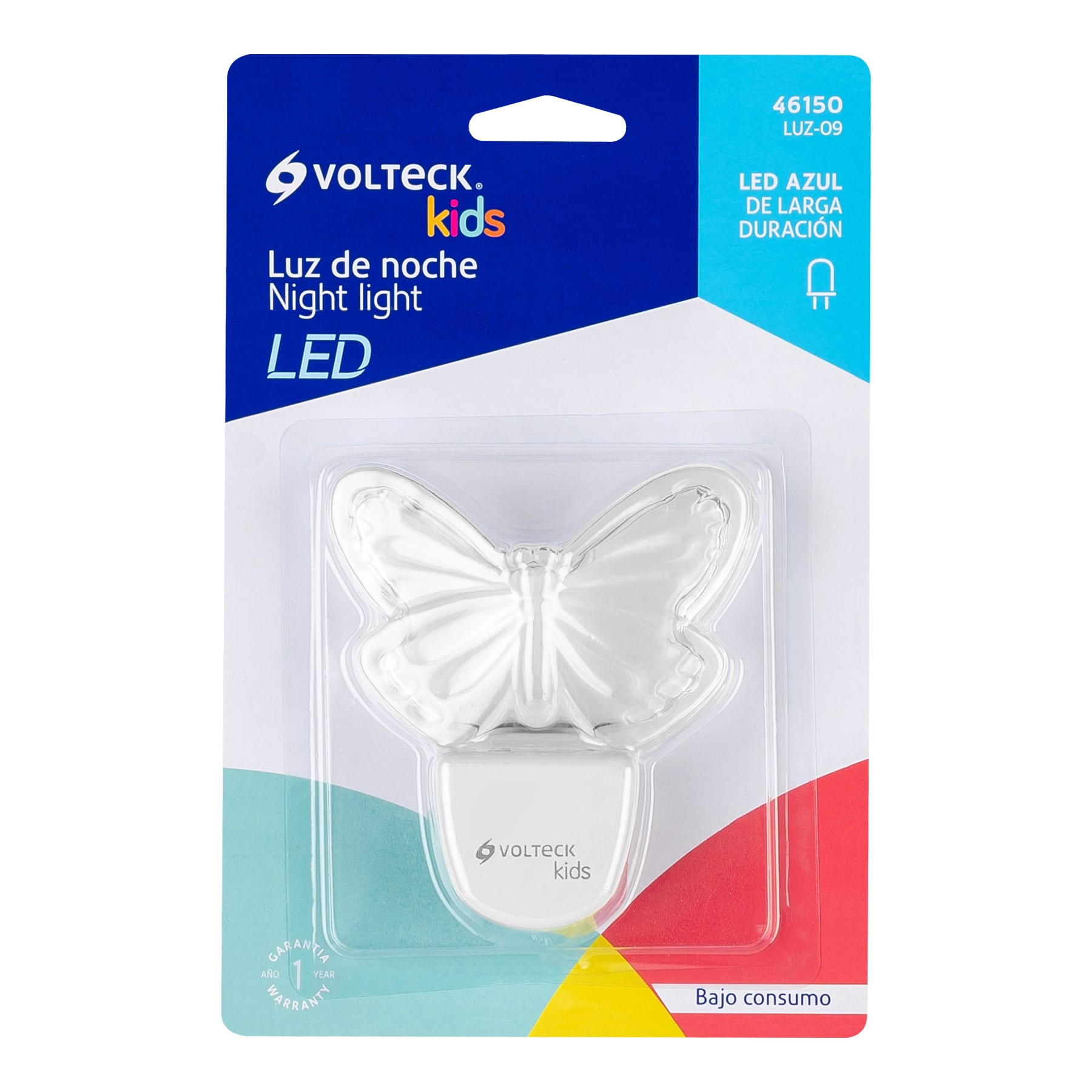 Luz de noche de LED, mariposa, VOLTECK