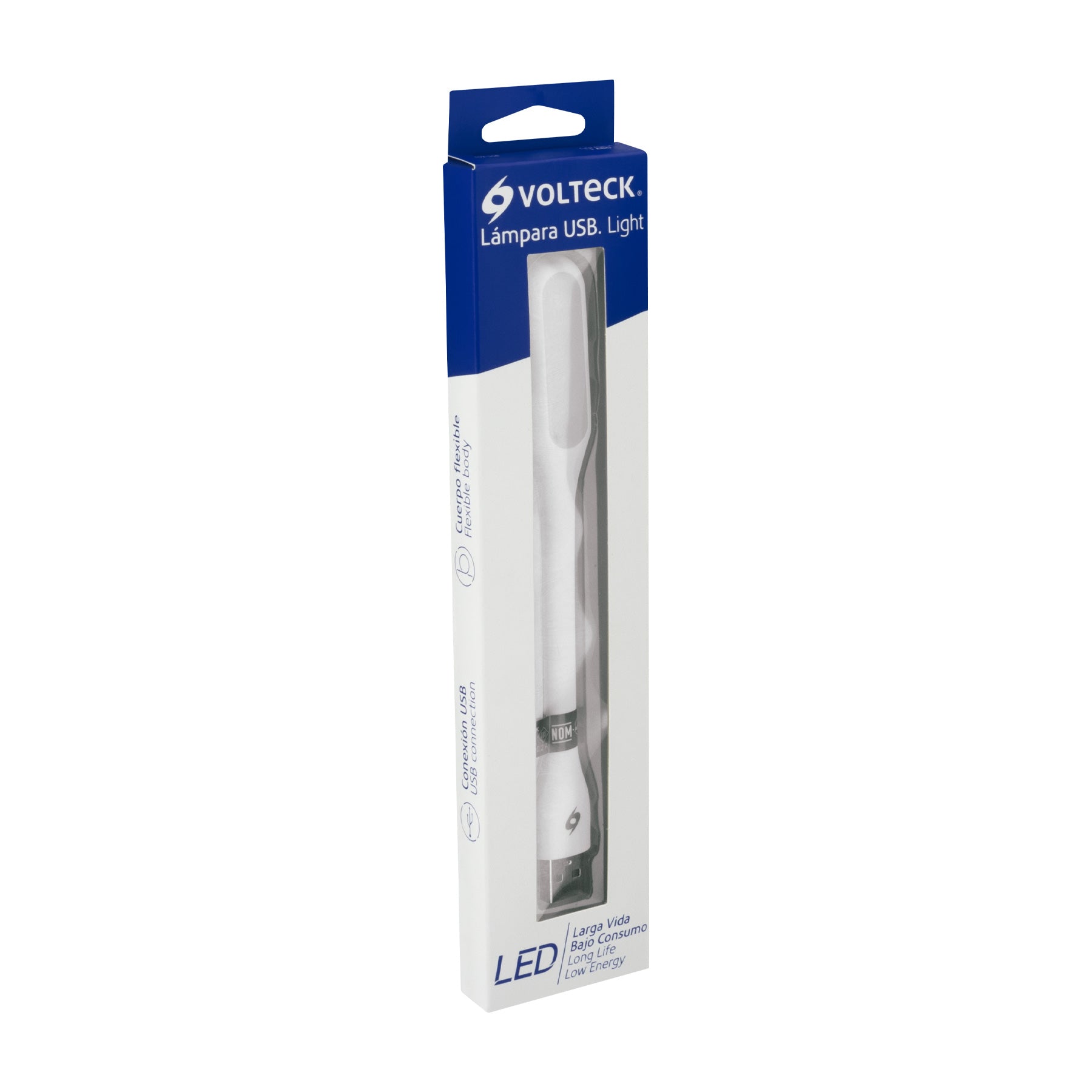Mini-lámpara flexible de 5 LEDs 1W para puerto USB, VOLTECK