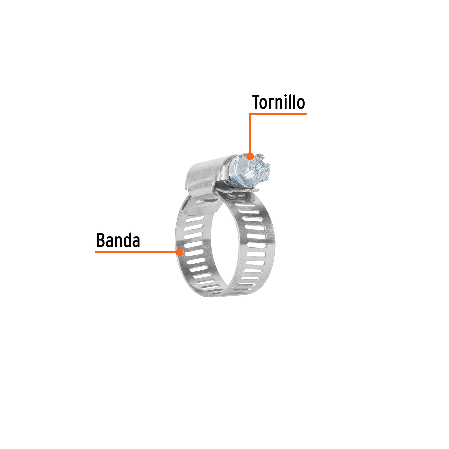 Bolsa c/2 abrazaderas sin fin 10, 3/4 - 1-1/16", TRUPER