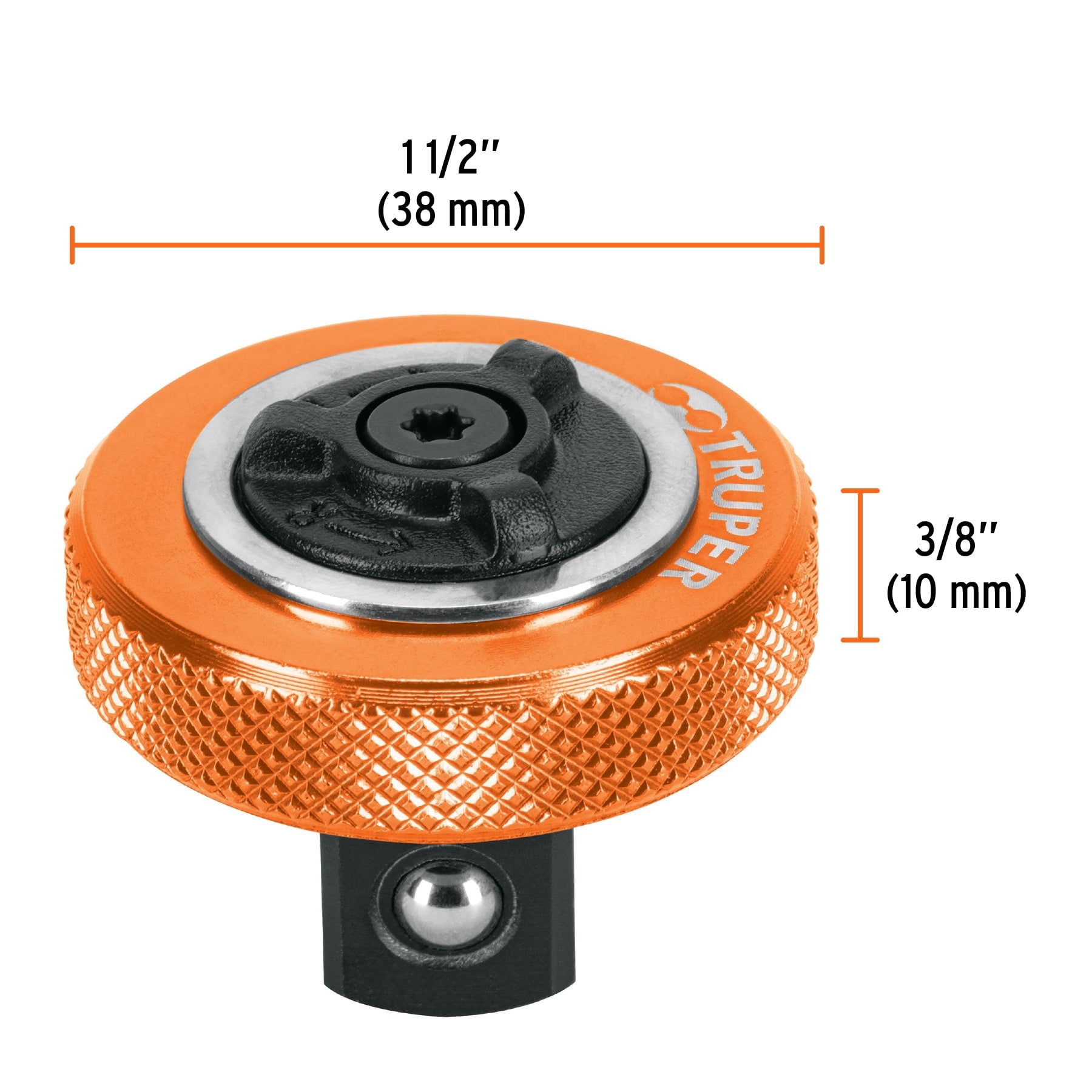 Matraca cuadro 1/2" tipo perilla, TRUPER