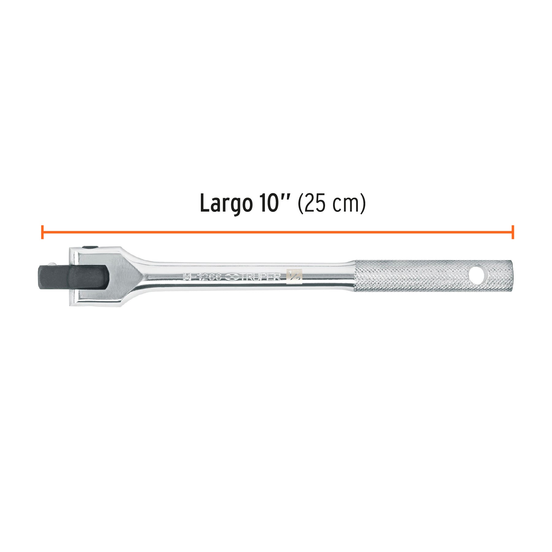 Mango articulado con cuadro de 1/2", largo 10", TRUPER