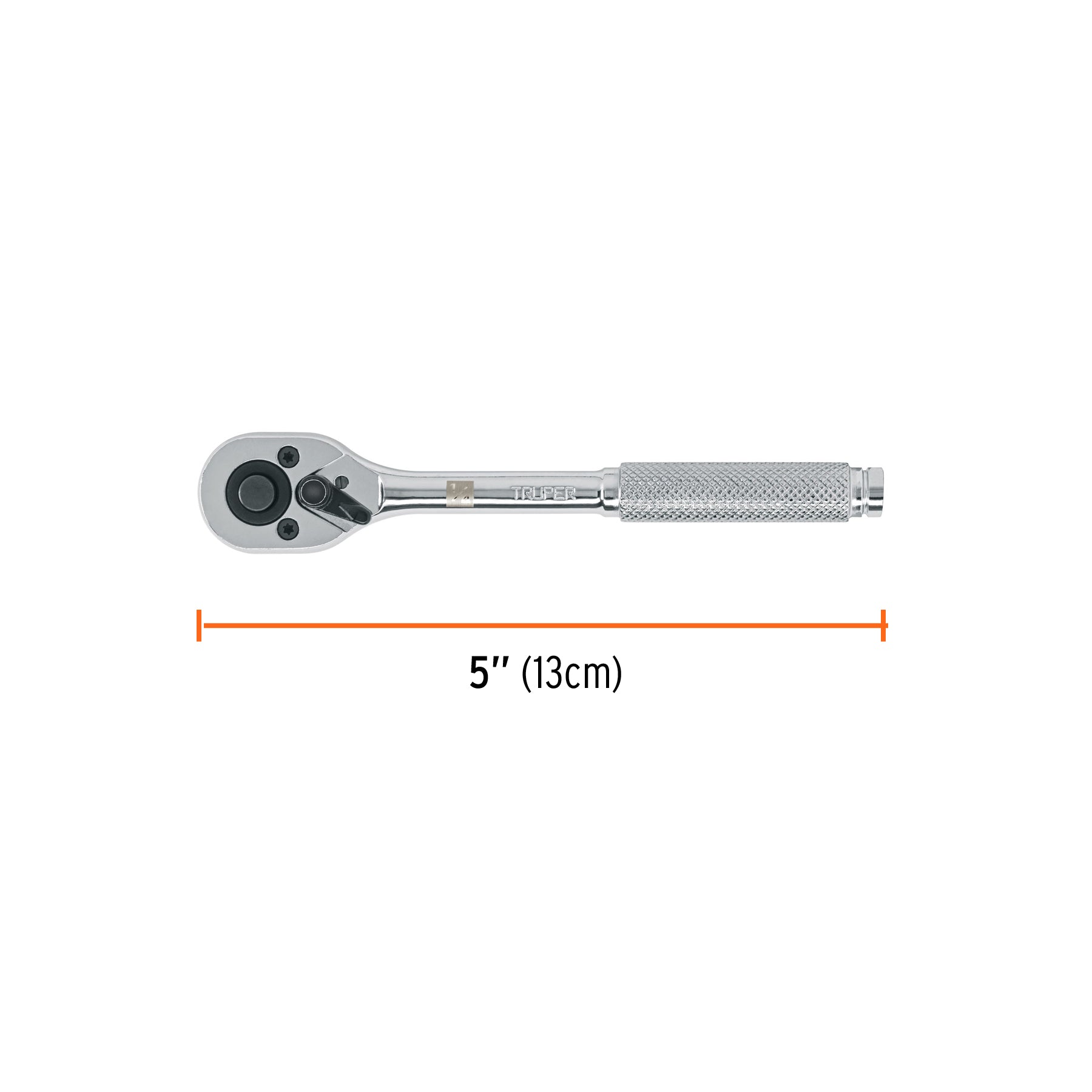 Matraca cuadro 1/4" cabeza de pera de liberación rápida