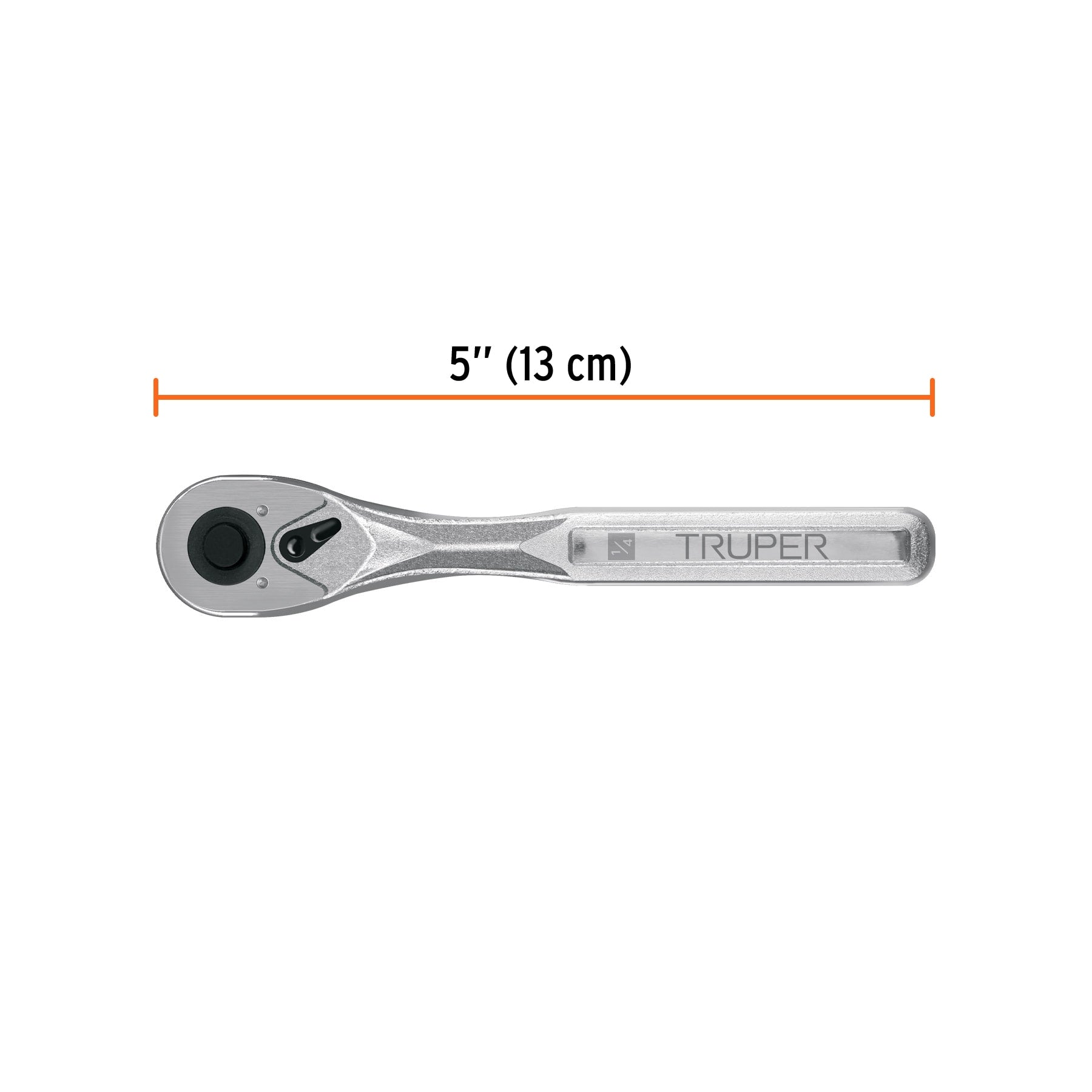 Matraca liberación rápida 72 dientes, cuadro 1/4", TRUPER