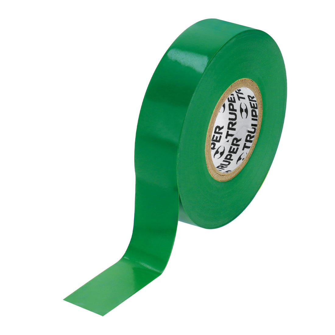 Cinta de aislar de 18 m x 19 mm, verde, TRUPER