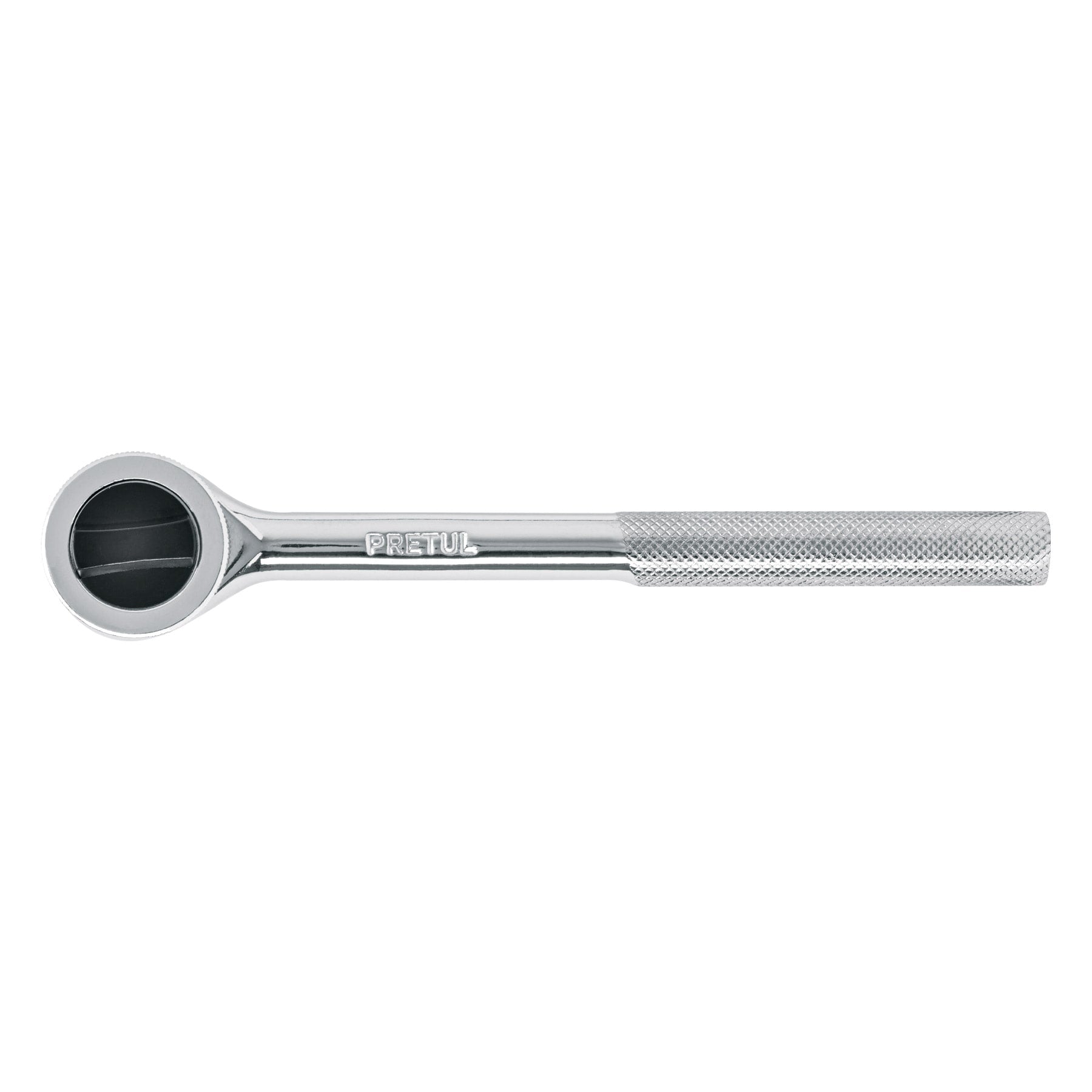 Matraca cuadro 3/8" cabeza redonda con disco, PRETUL