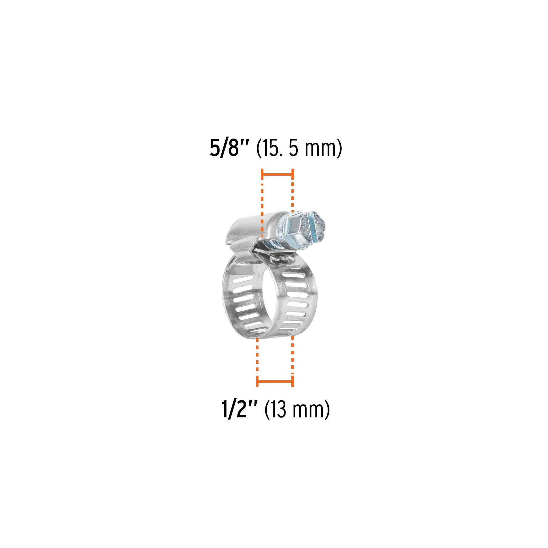 Bolsa c/4 abrazaderas sin fin 4, 3/8 - 5/8", TRUPER
