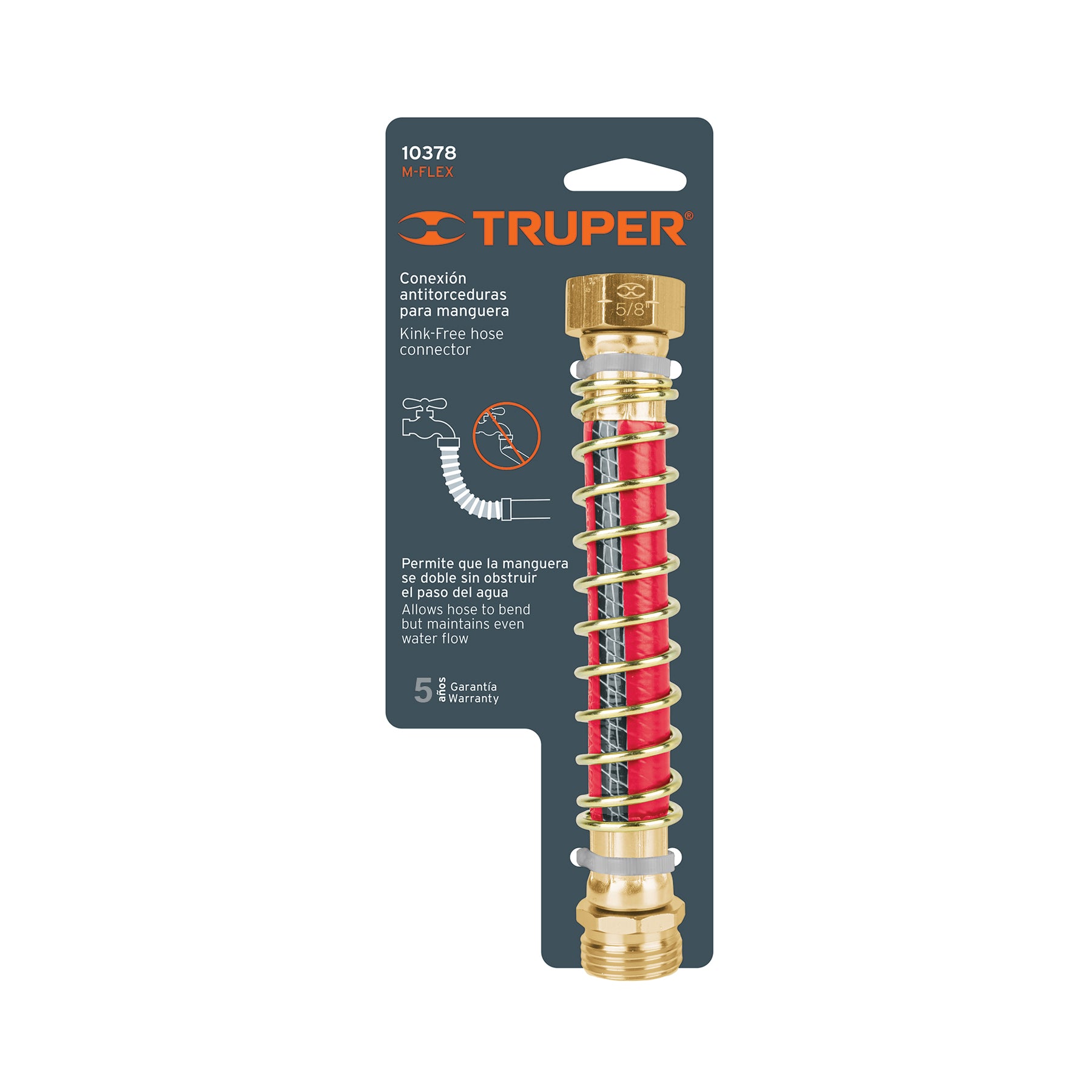 Conexión 3/4" antitorceduras para manguera, TRUPER