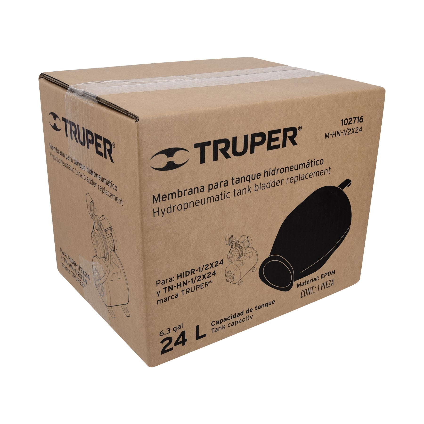 Membrana para hidroneumático HIDR-1/2X24, TRUPER