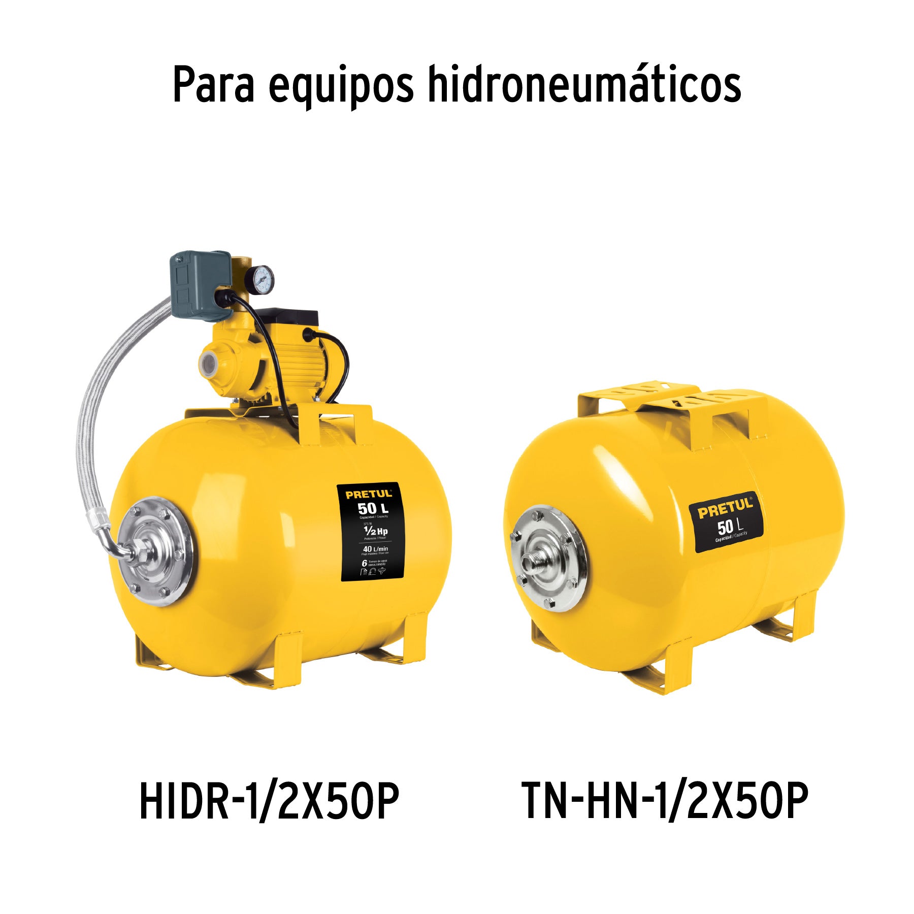 Membrana para hidroneumático HIDR-1/2X50P, PRETUL