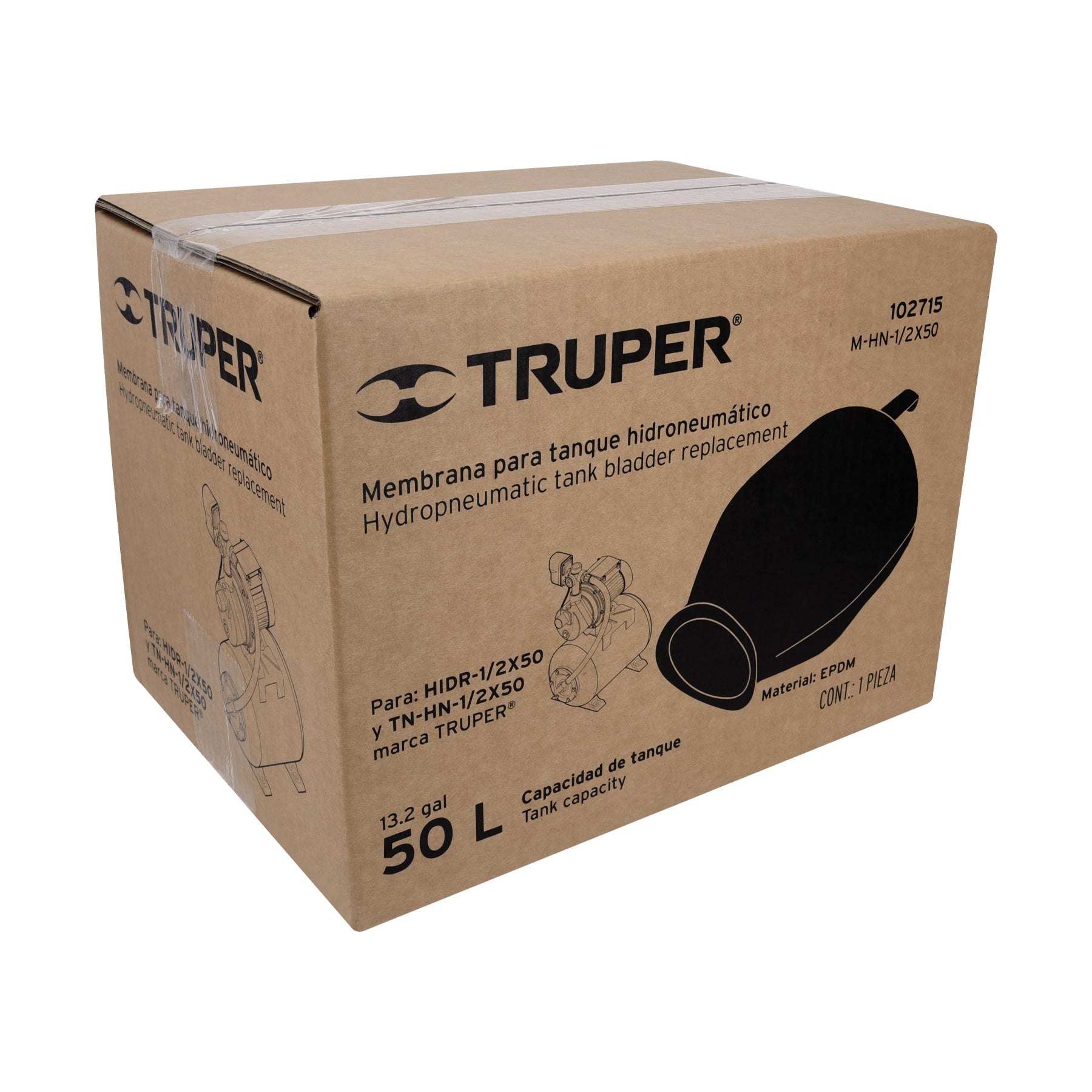 Membrana para hidroneumático HIDR-1/2X50, TRUPER