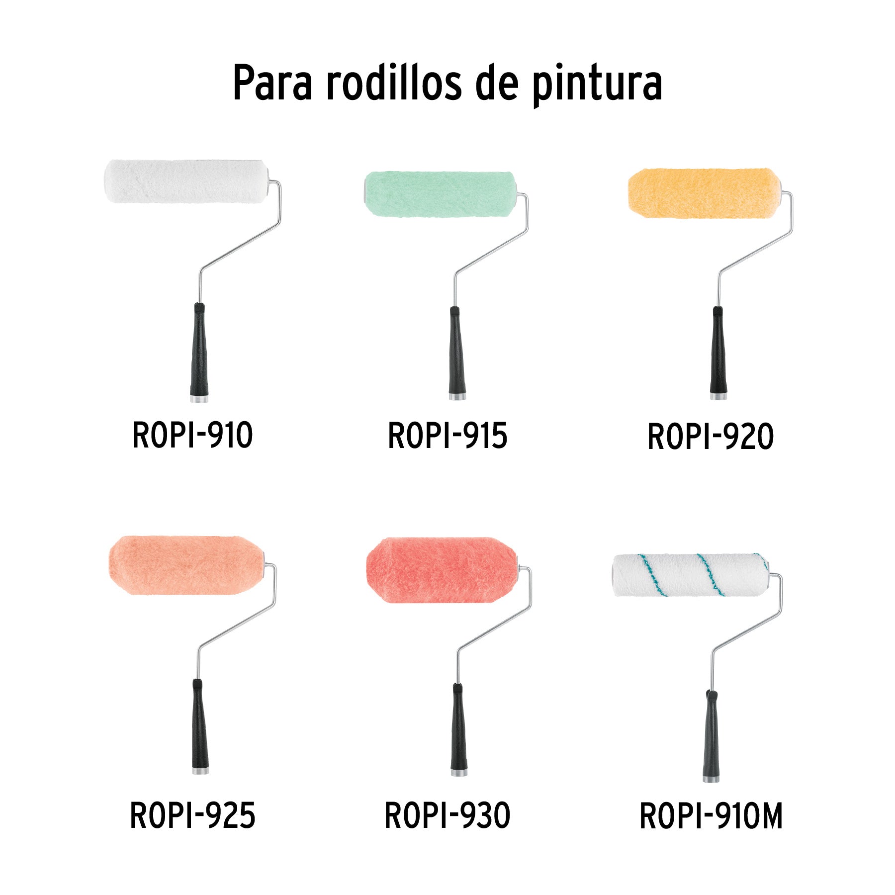 Maneral de 9", reforzado, con jaula para rodillo, TRUPER
