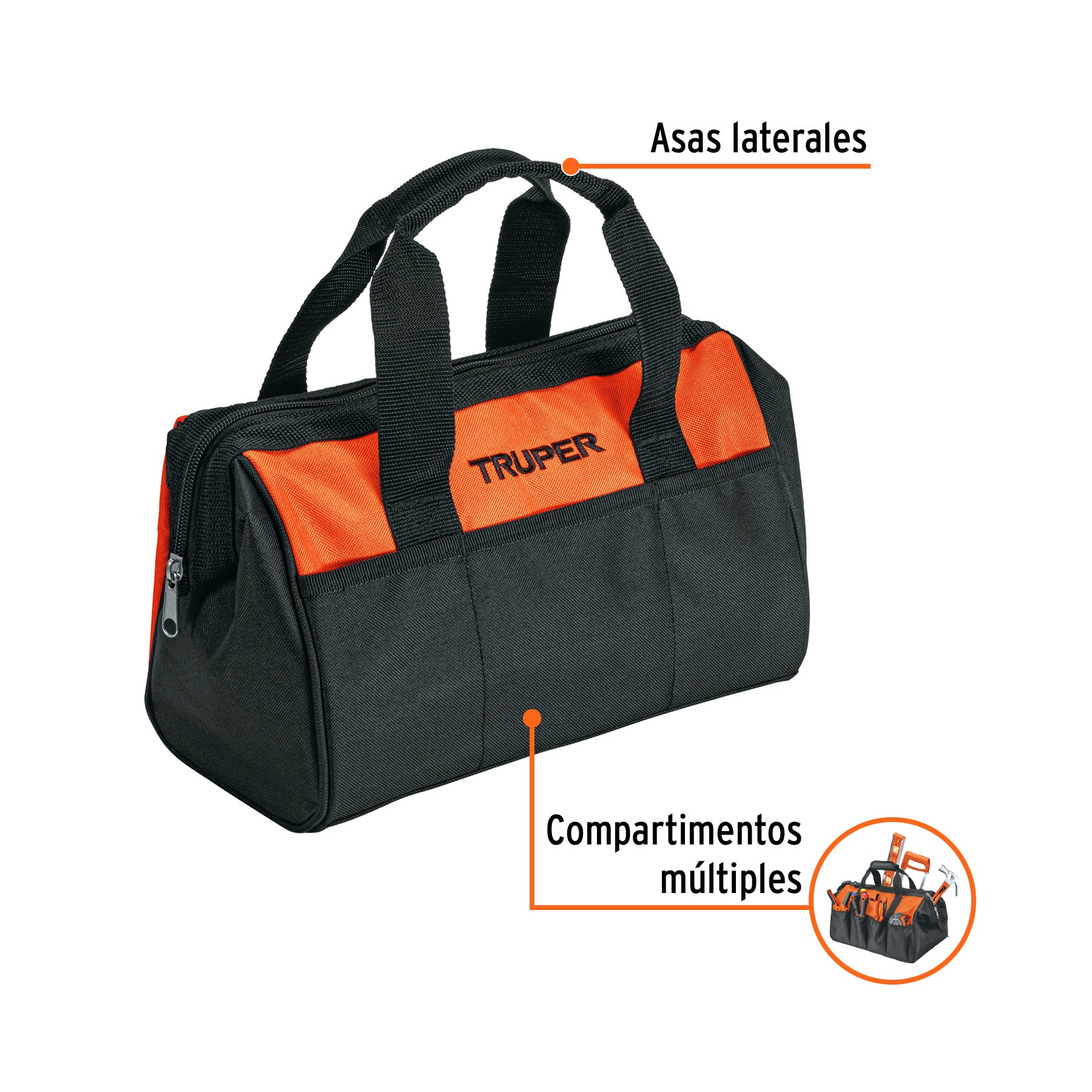 Maleta portaherramientas de 12", TRUPER