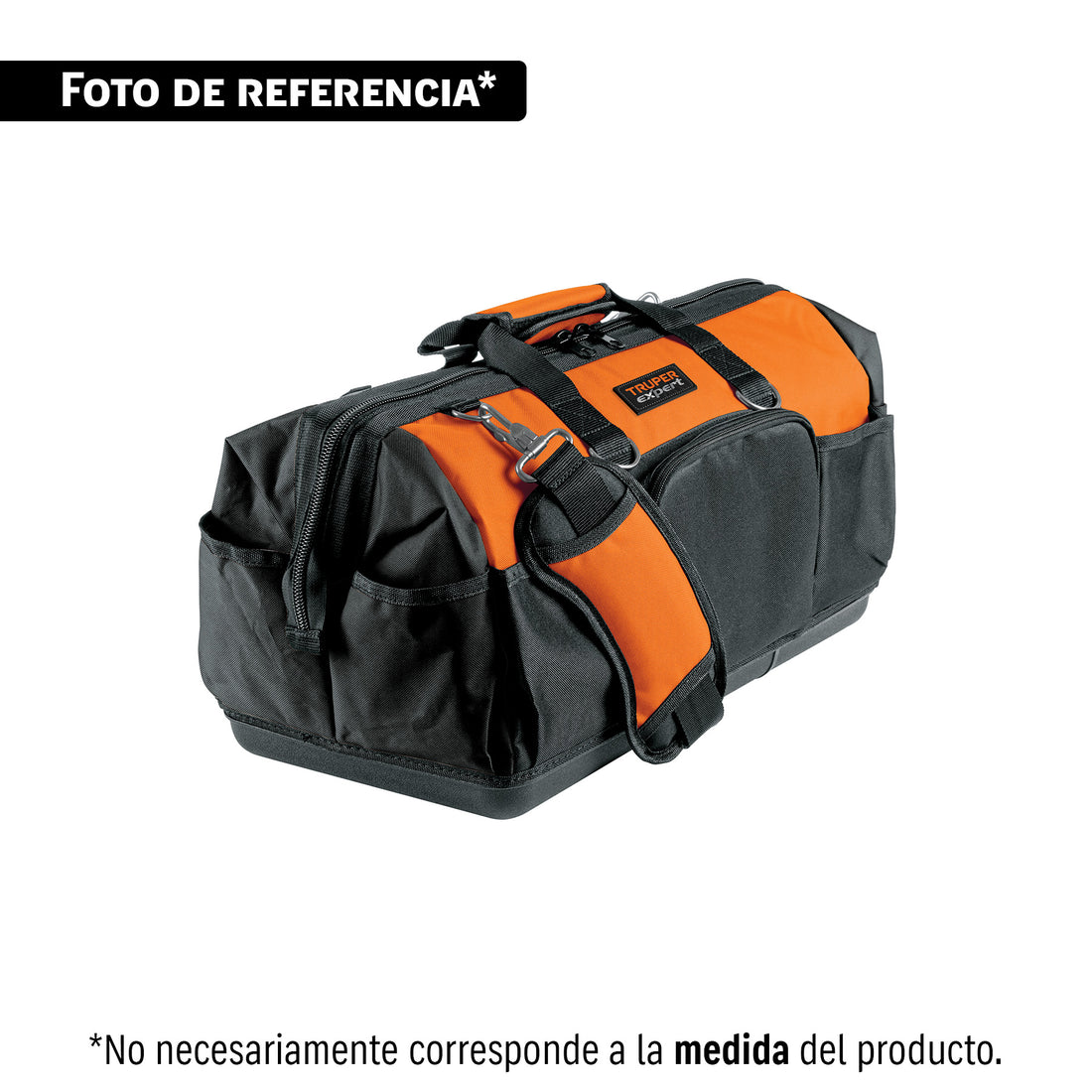 Maleta portaherramientas 16", base plástica rígida, EXPERT